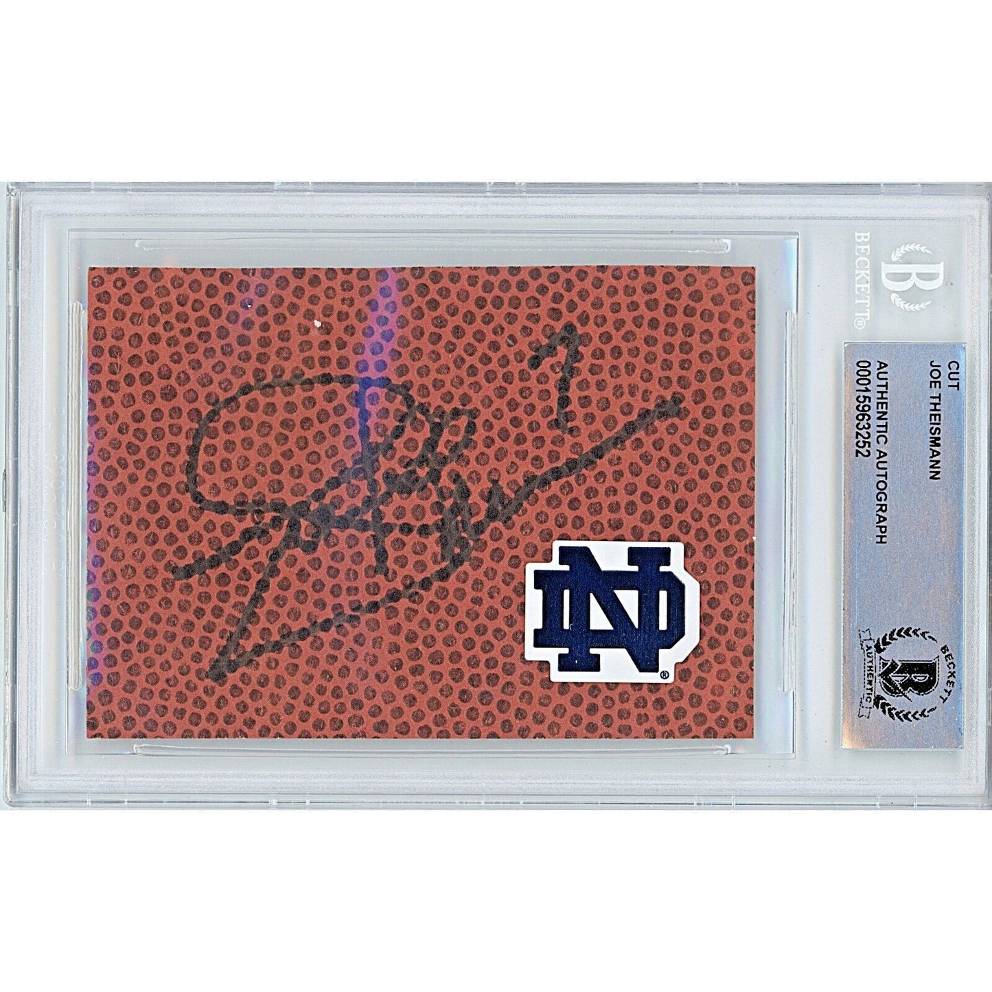 Joe Theismann Autographed Trading Card #tre — Beckett Authentication