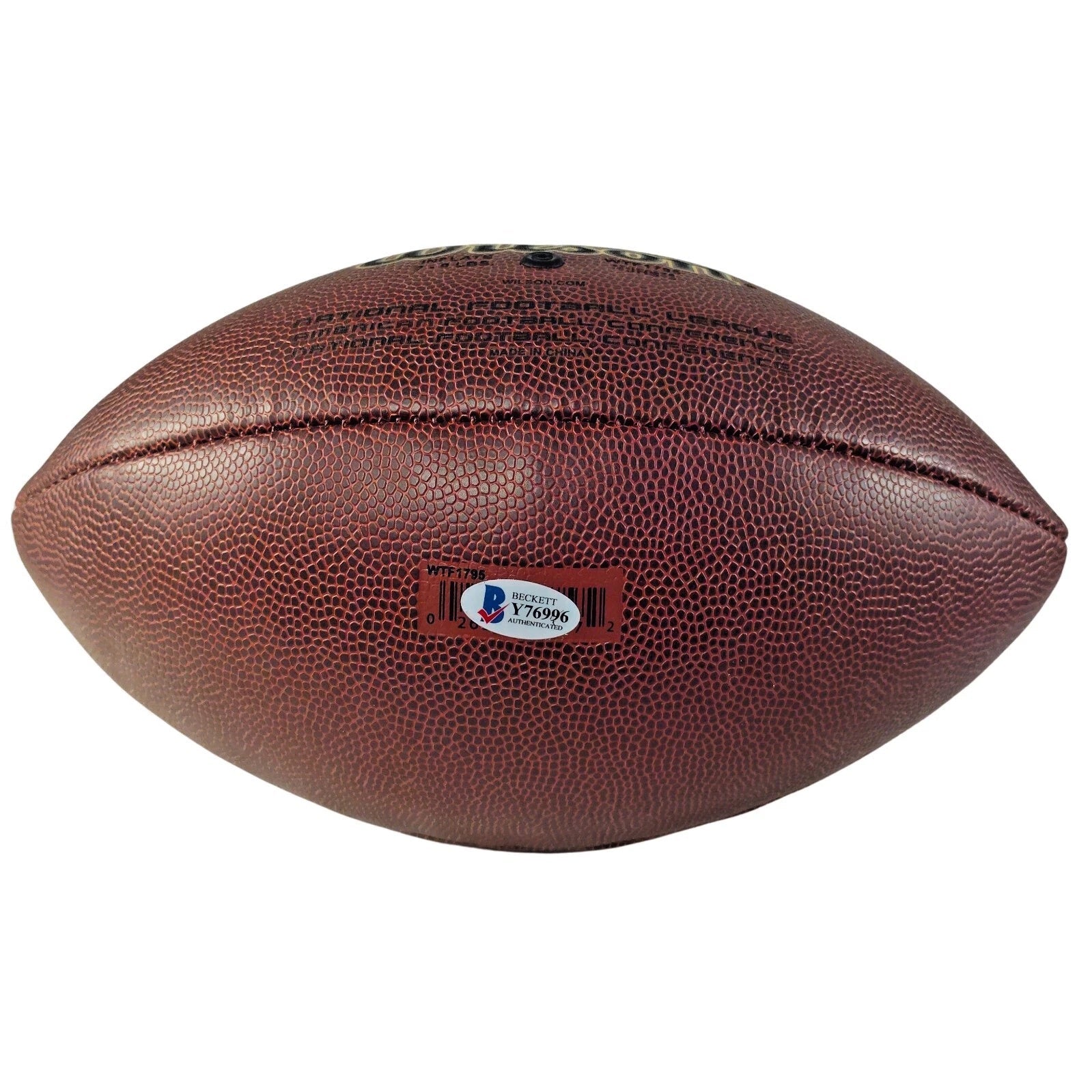 Clinton Portis Autographed NFL Wilson Football, Denver Broncos, Washington Commanders — Beckett Authentication - Sport Cards