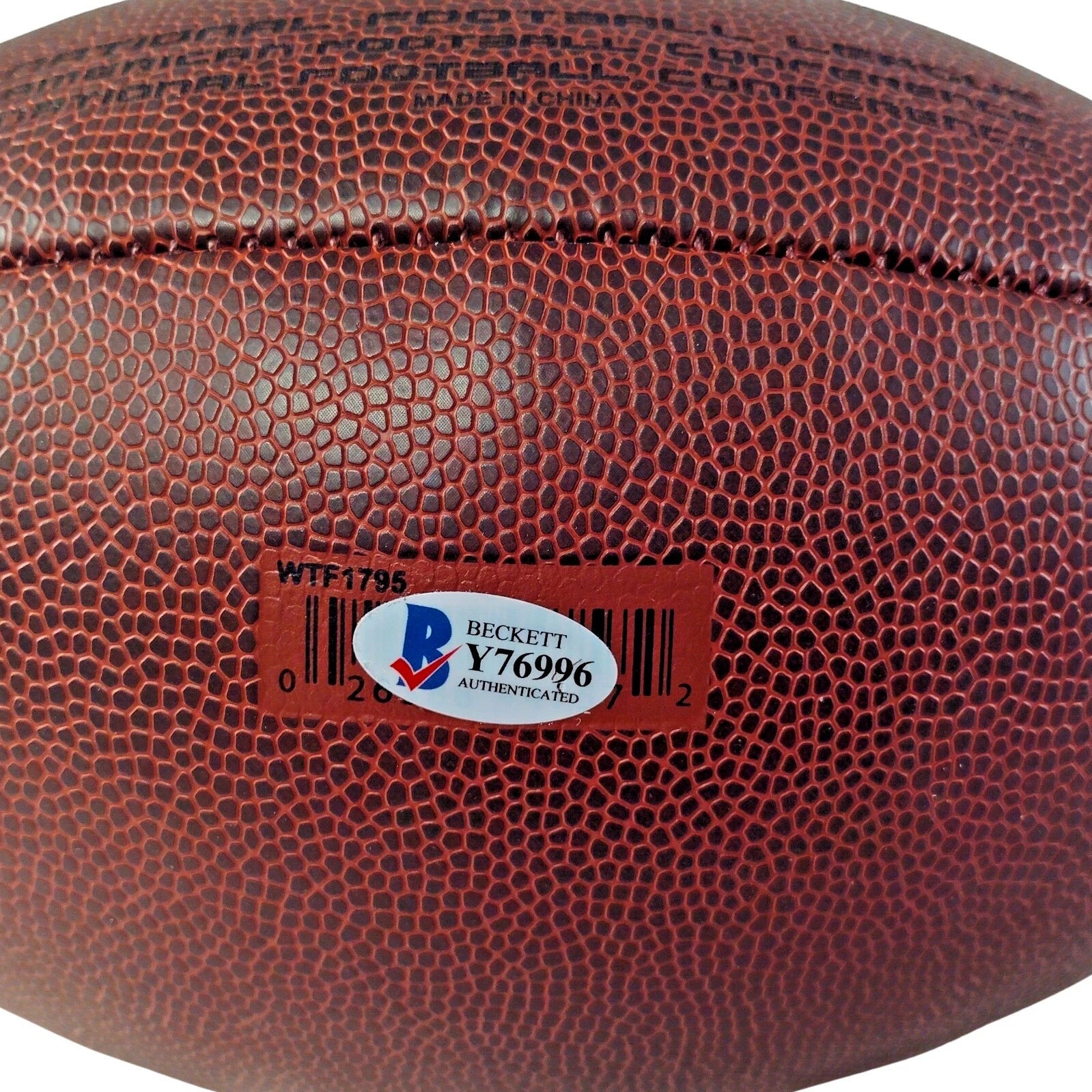 Clinton Portis Autographed NFL Wilson Football, Denver Broncos, Washington Commanders — Beckett Authentication - Sport Cards