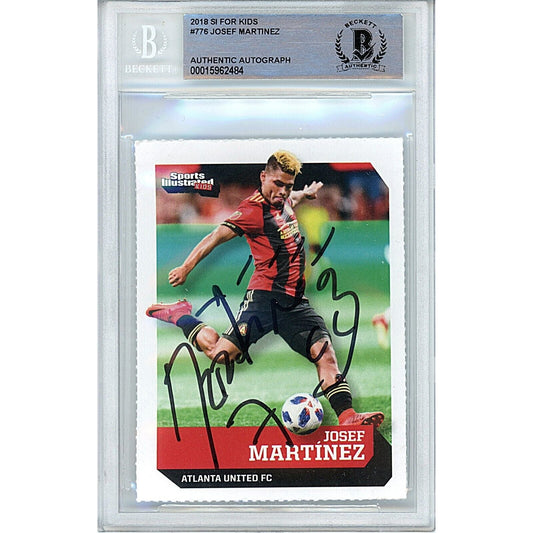 2018 Sports Illustrated for Kids — Josef Martinez Atlanta United Autographed Trading Card — Beckett Authentication