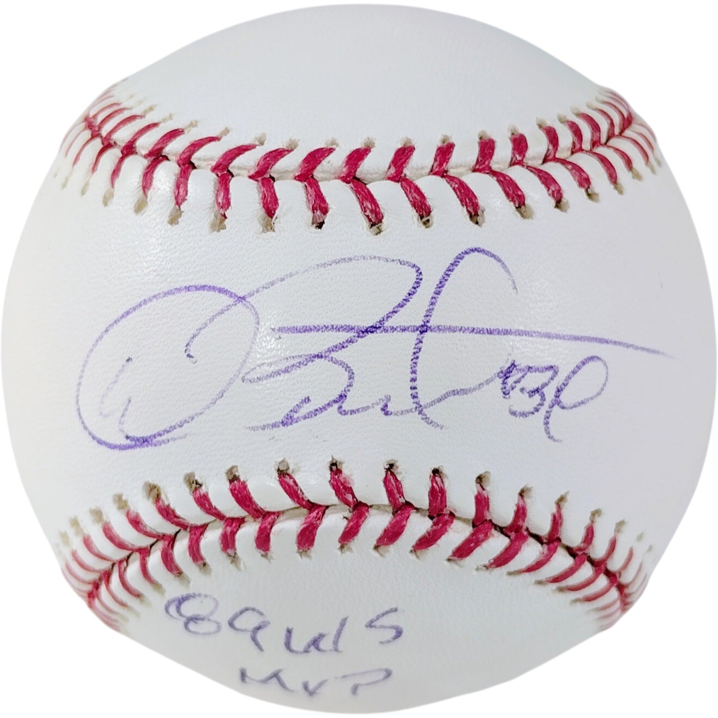 Dave Stewart Oakland Athletics Autographed ROMLB Baseball with World Series MVP Inscription — Beckett Authentication