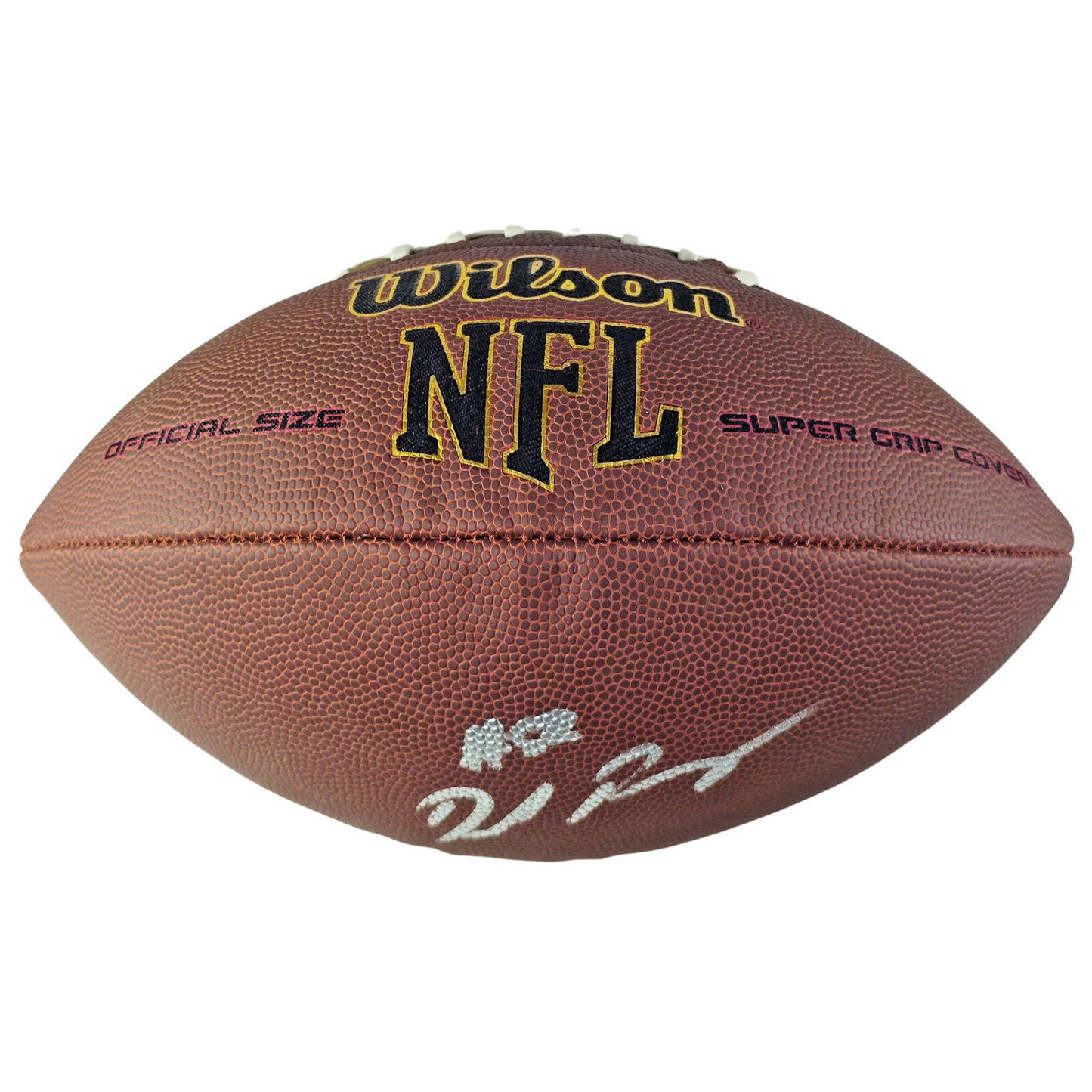 Denzel Perryman Autographed NFL Wilson Football, Las Vegas Raiders, LA Chargers — Beckett Authentication - Sport Cards