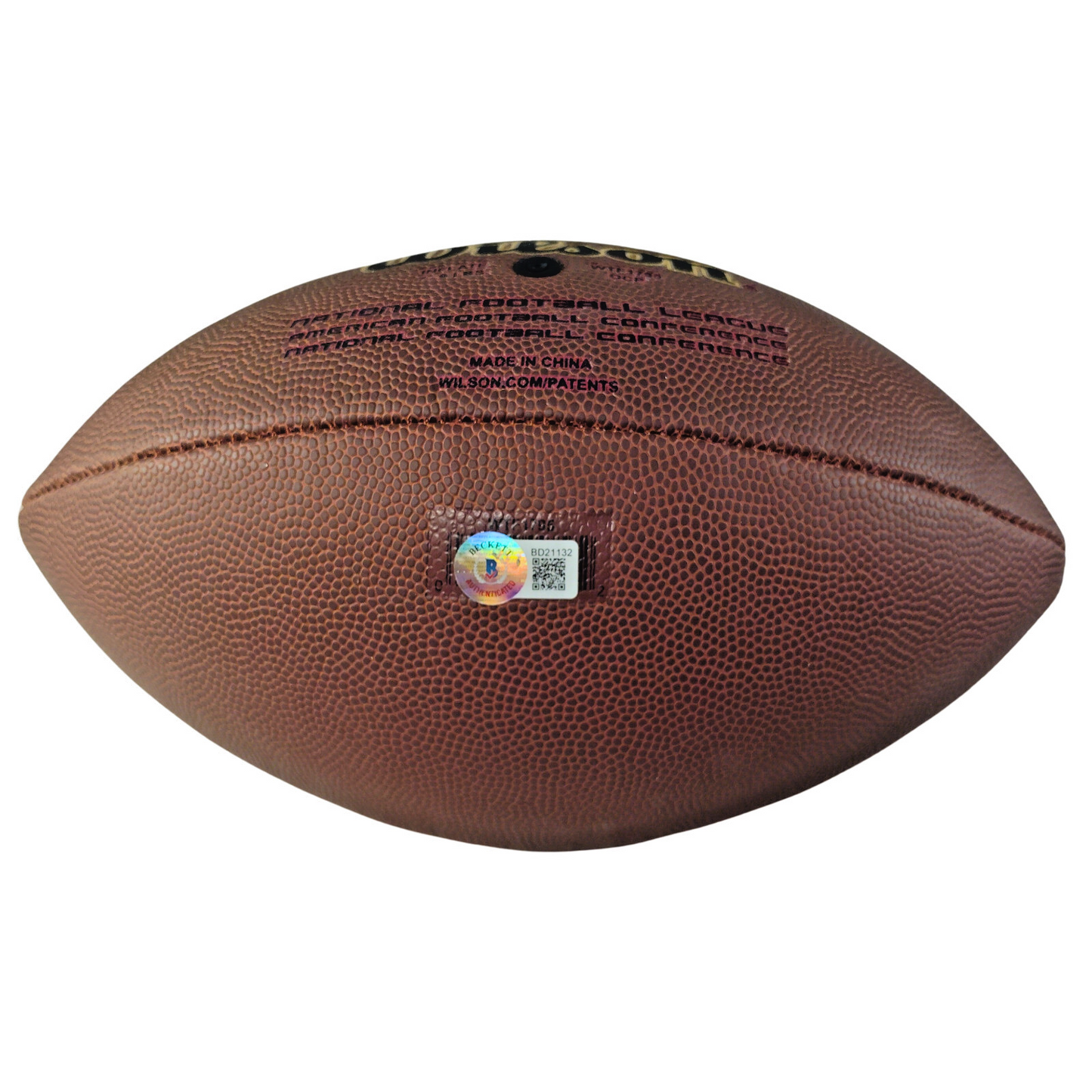 Denzel Perryman Autographed NFL Wilson Football, Las Vegas Raiders, LA Chargers — Beckett Authentication - Sport Cards