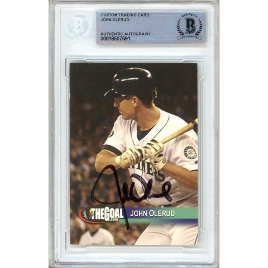 2001 — John Olerud Seattle Mariners Autographed Trading Card — Beckett Authentication