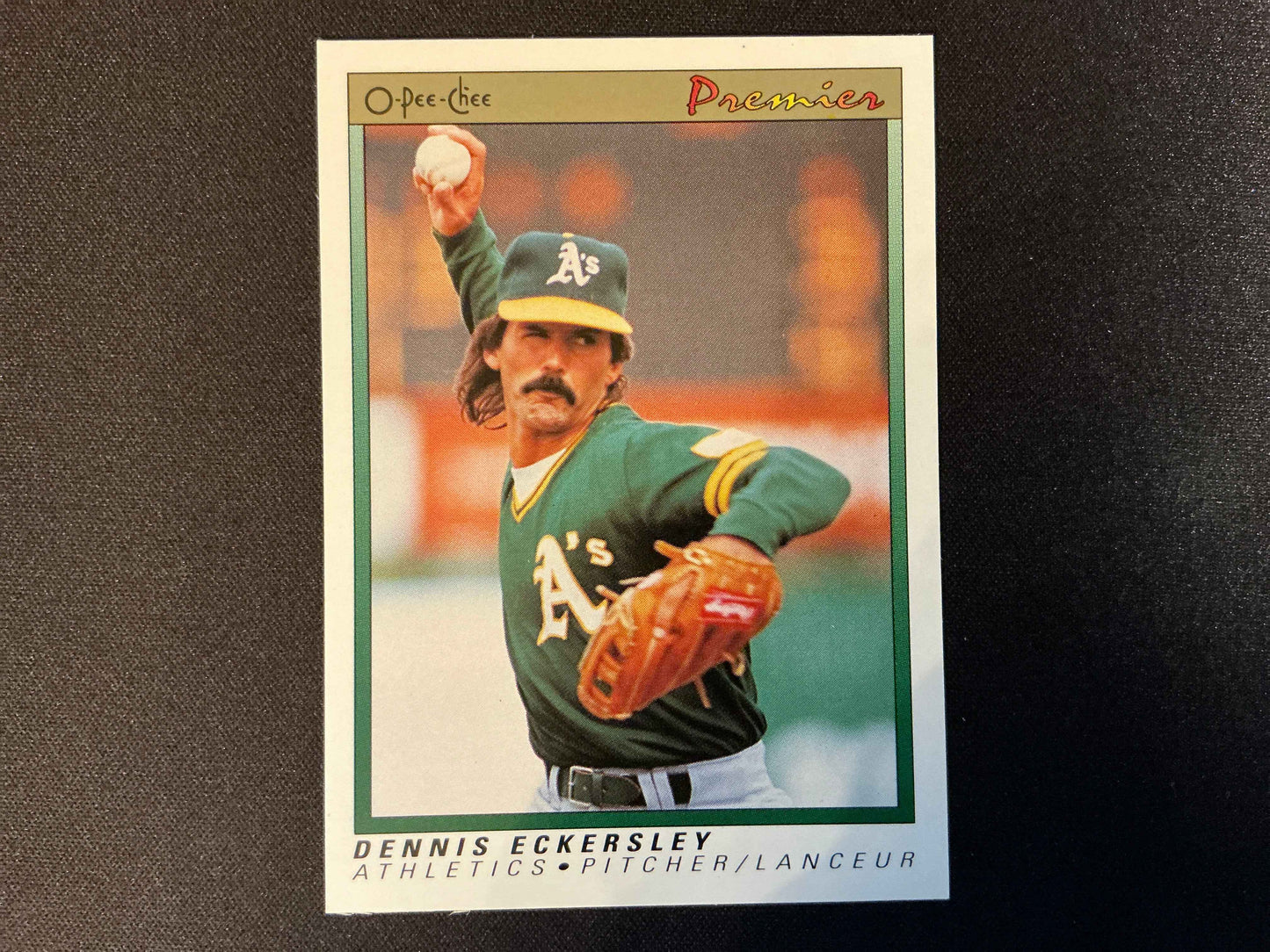 1991 O-Pee-Chee Premier #38 Dennis Eckersley Card