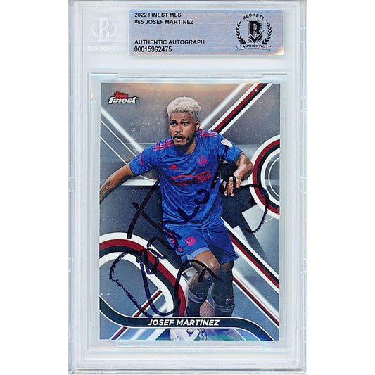 2022 Topps MLS #65— Josef Martinez Atlanta United Autographed Trading Card — Beckett Authentication