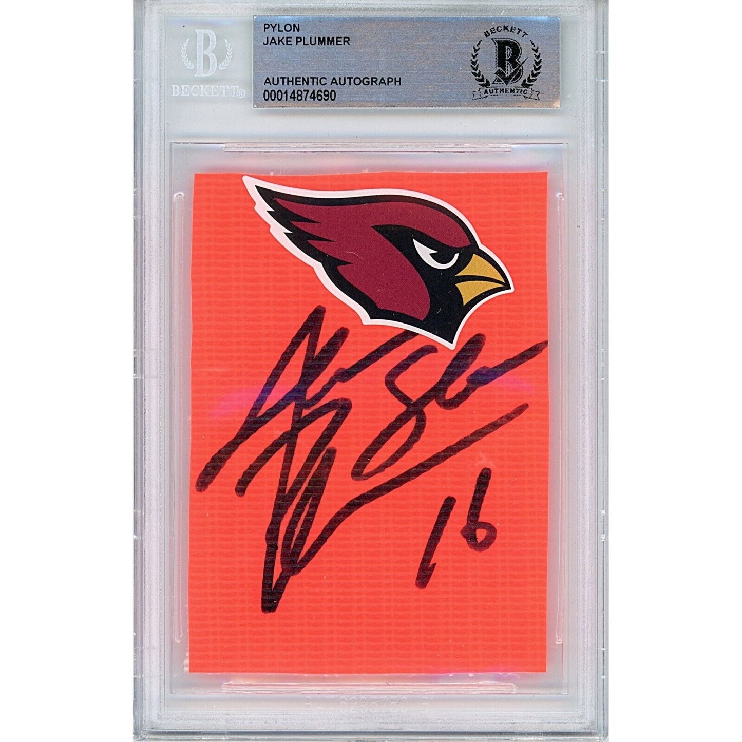 Jake Plummer Arizona Cardinals Autographed End Zone Pylon Cut — Beckett Authentication