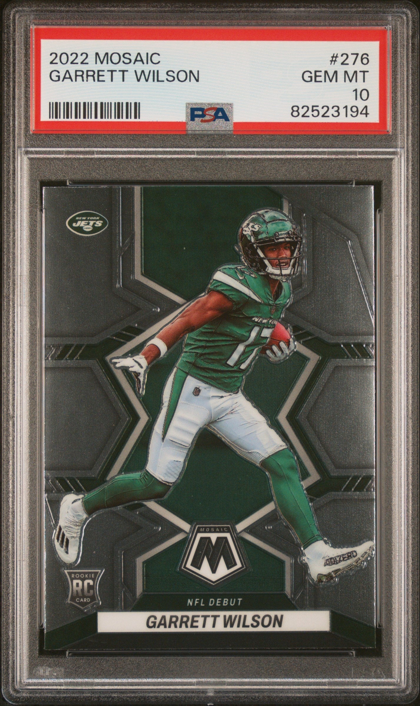 Graded 2022 Panini Mosaic Garrett Wilson #276 Rookie RC Football Card PSA 10 Gem Mint