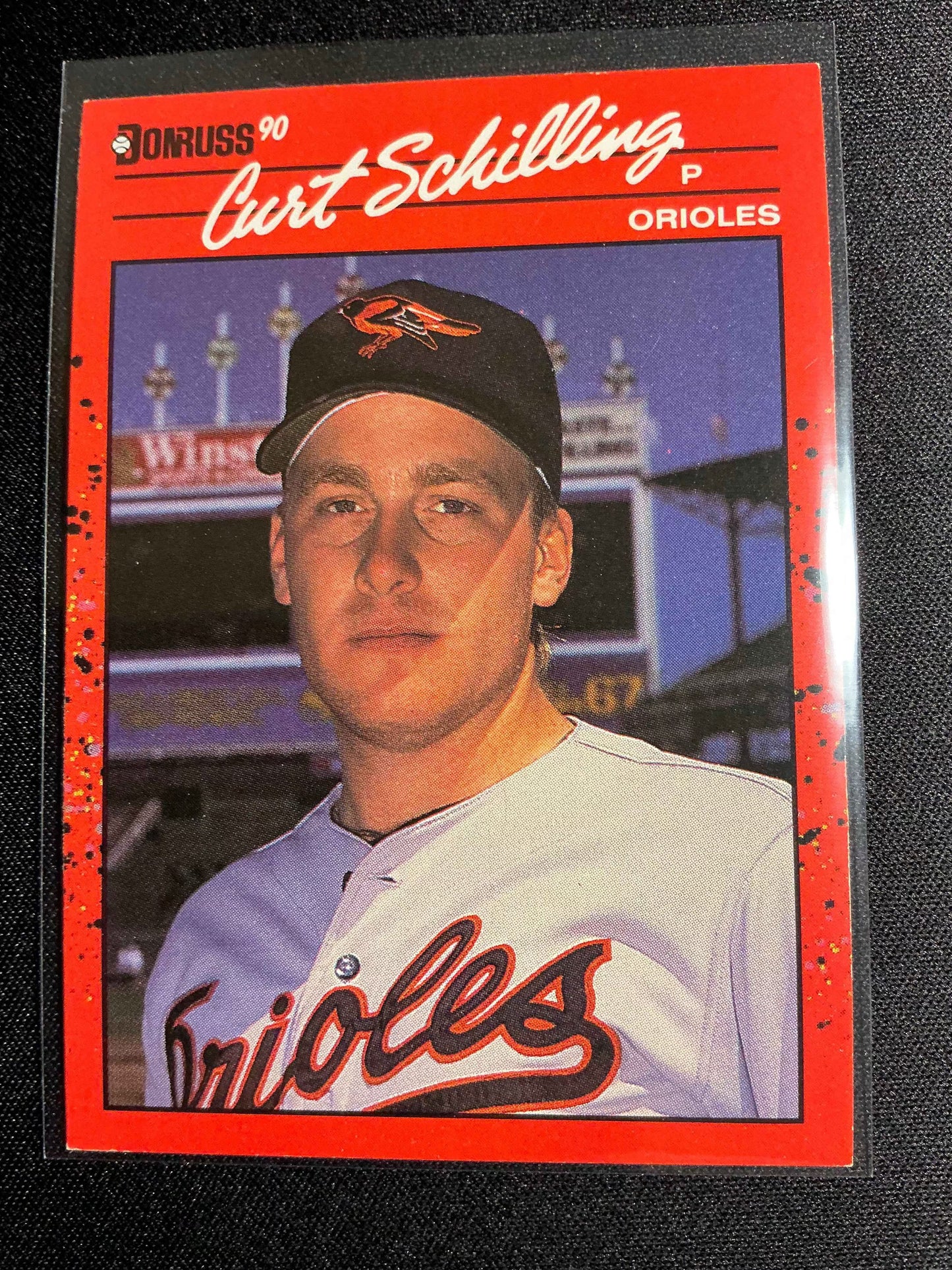 1990 Donruss #667 Curt Schilling Error Card - No . after INC