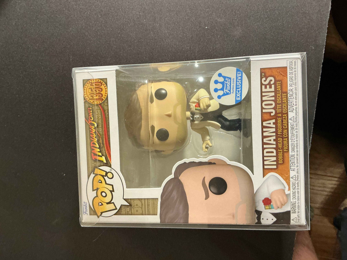 Indiana Jones #1356 Funko Pop! Bobble Head Exclusive in a Semi-Rigid Protective Case from UltraPro - Sport Cards