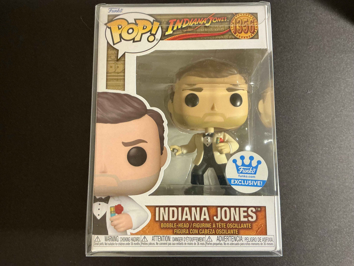 Indiana Jones #1356 Funko Pop! Bobble Head Exclusive in a Semi-Rigid Protective Case from UltraPro - Sport Cards