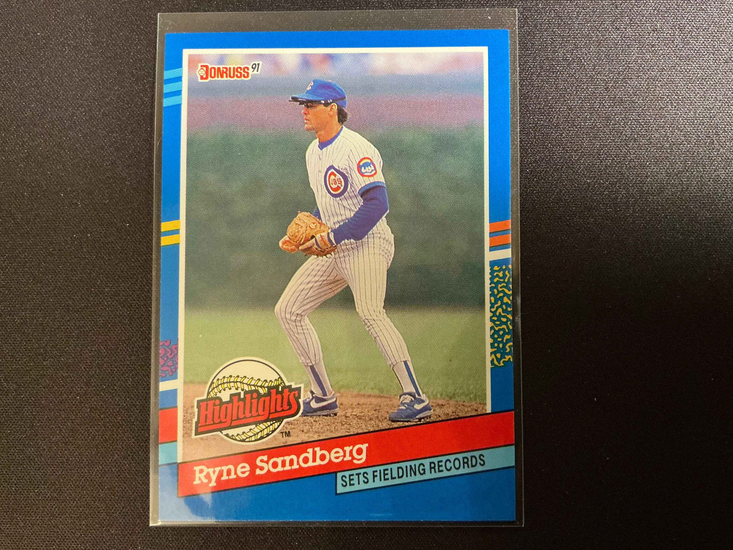 1991 Donruss MVPs Ryne Sandberg MVP Error Card - Rare INC Error