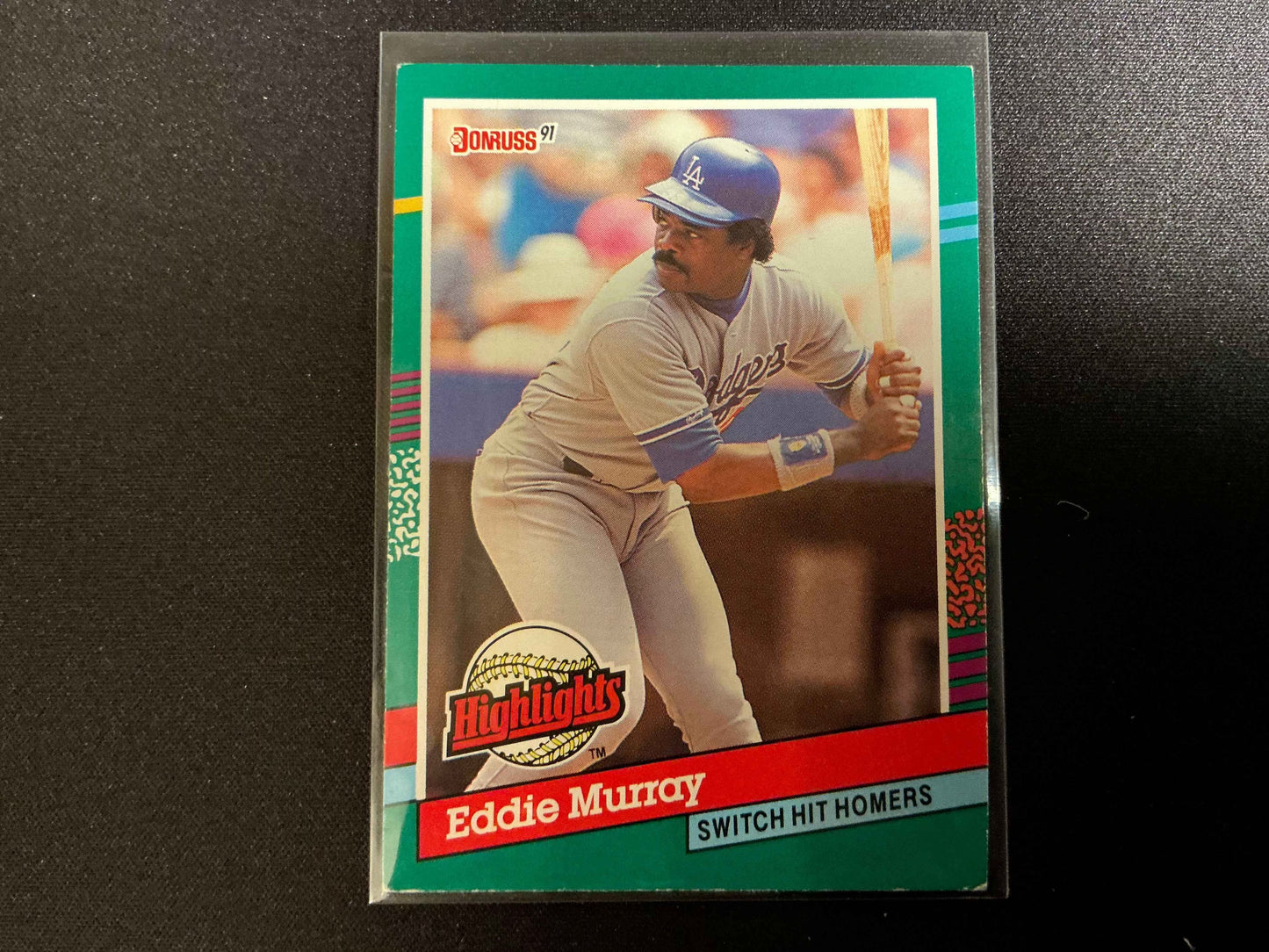 1991 Donruss MVPs #BC-18 Eddie Murray MVP Error Card - Rare INC Error