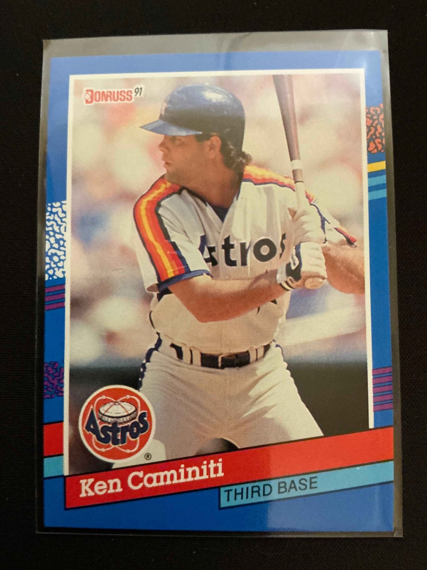 1991 Donruss #221 Ken Caminiti No . After INC Error Card