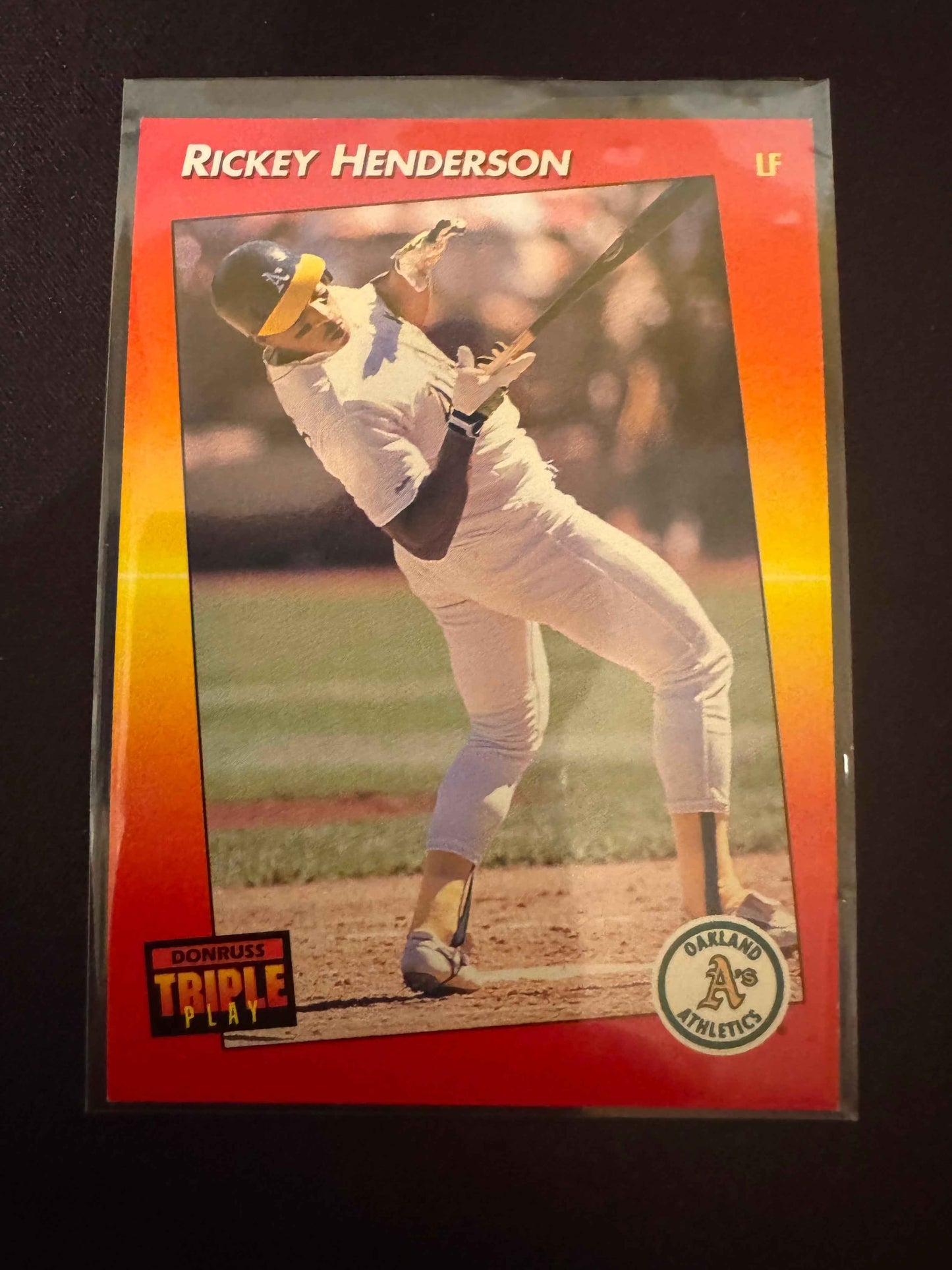 1992 Donruss Triple Play #63 Rickey Henderson Card