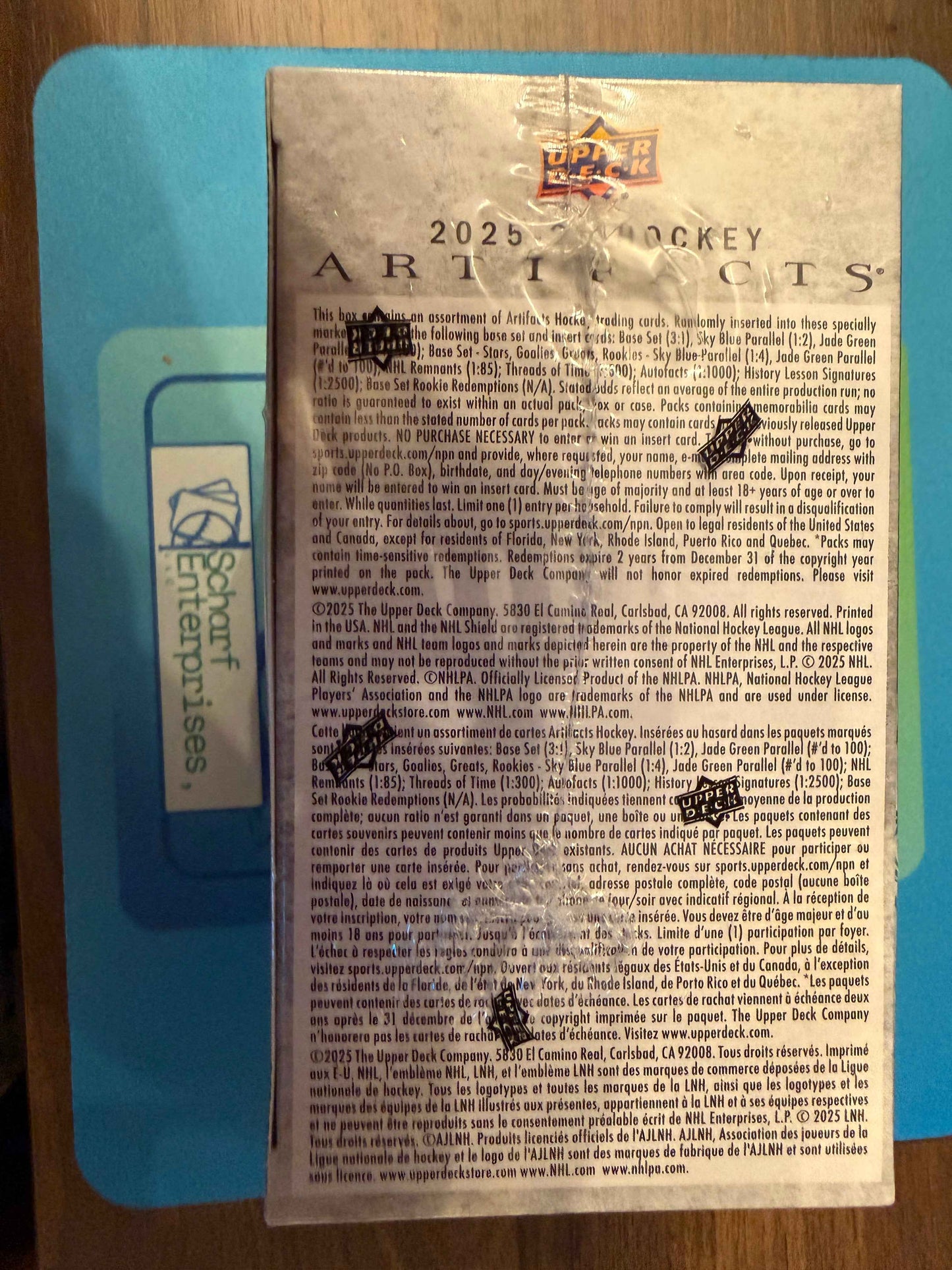 2025-26 Upper Deck Artifacts NHL Hockey Trading Cards Blaster Box