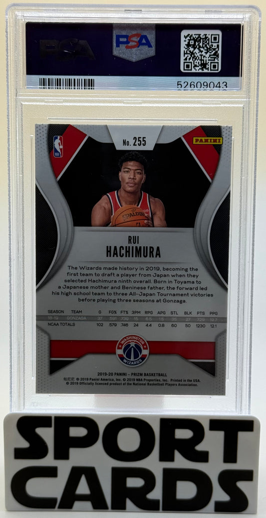 2019-20 Panini Prizm #255 Rui Hachimura PSA 10 SportCards.com