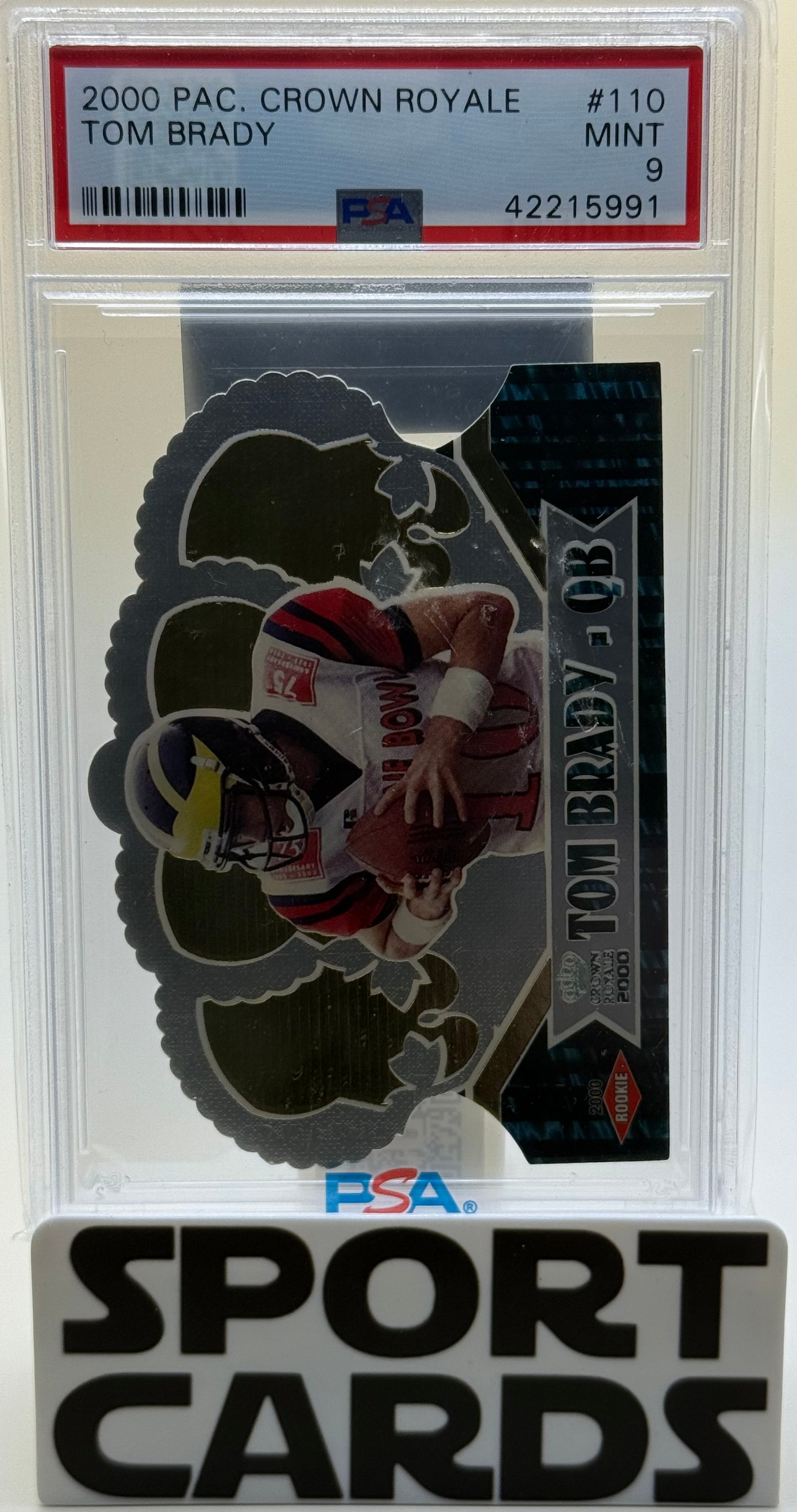 2000 Pacific Crown Royale #110 Tom Brady PSA 9 SportCards.com