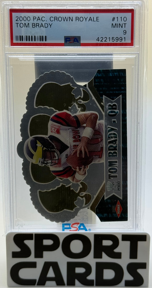 2000 Pacific Crown Royale #110 Tom Brady PSA 9 SportCards.com