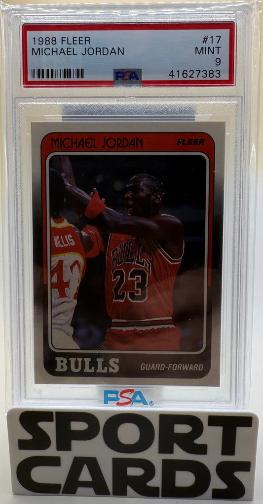 1988-89 Fleer #17 Michael Jordan PSA 9 SportCards.com