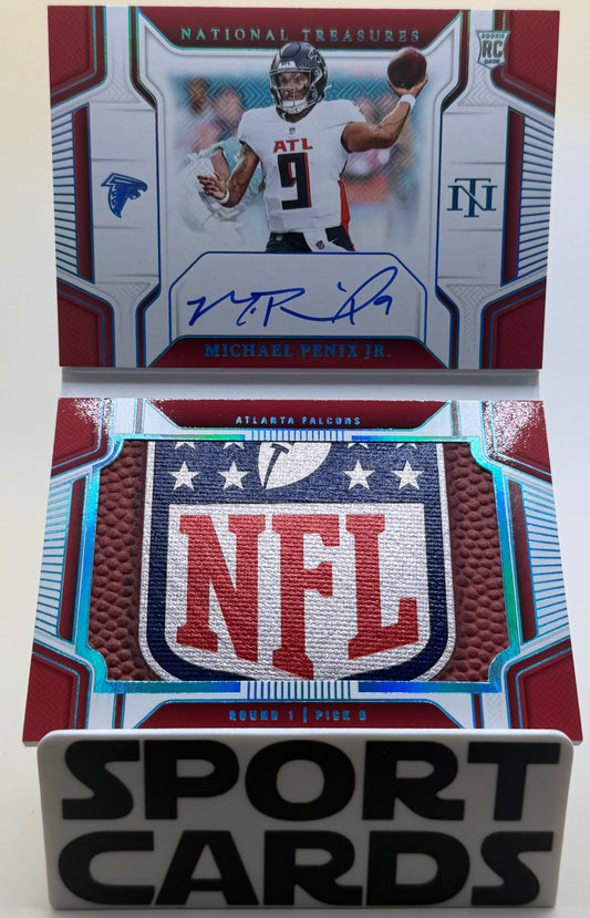 Michael Penix Jr. NFL Shield Rookie Jumbo Prime Signatures #/10 Sportcards.com