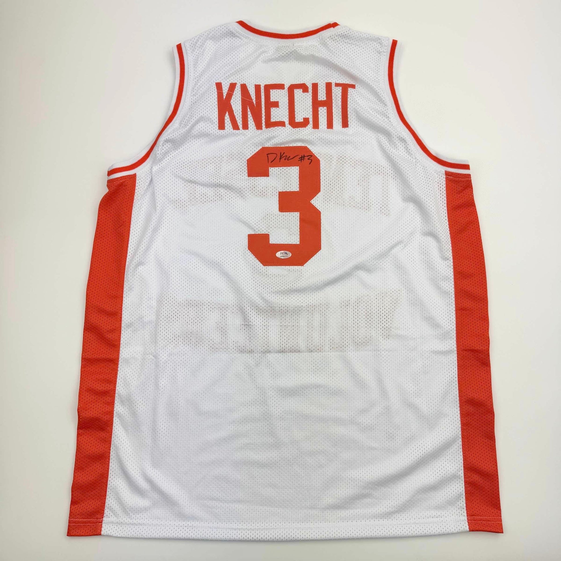Autographed/Signed Dalton Knecht Tennessee White College Basketball Jersey PSA COA - Sport Cards