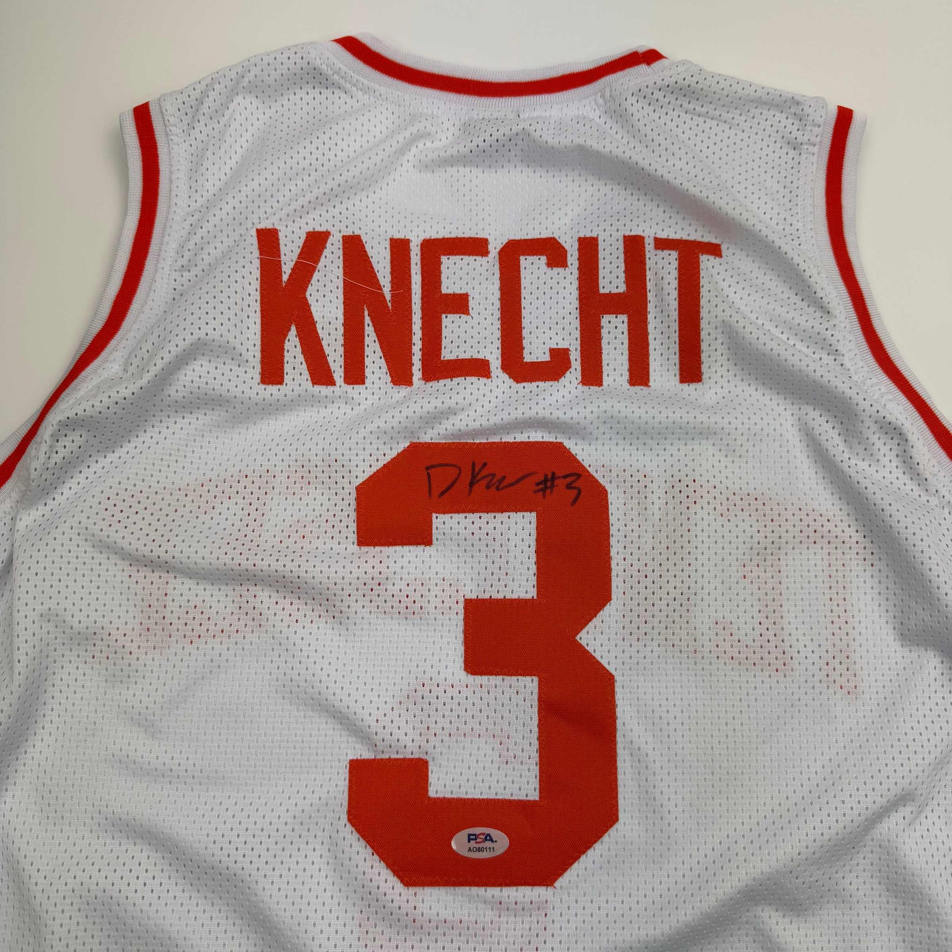 Autographed/Signed Dalton Knecht Tennessee White College Basketball Jersey PSA COA - Sport Cards