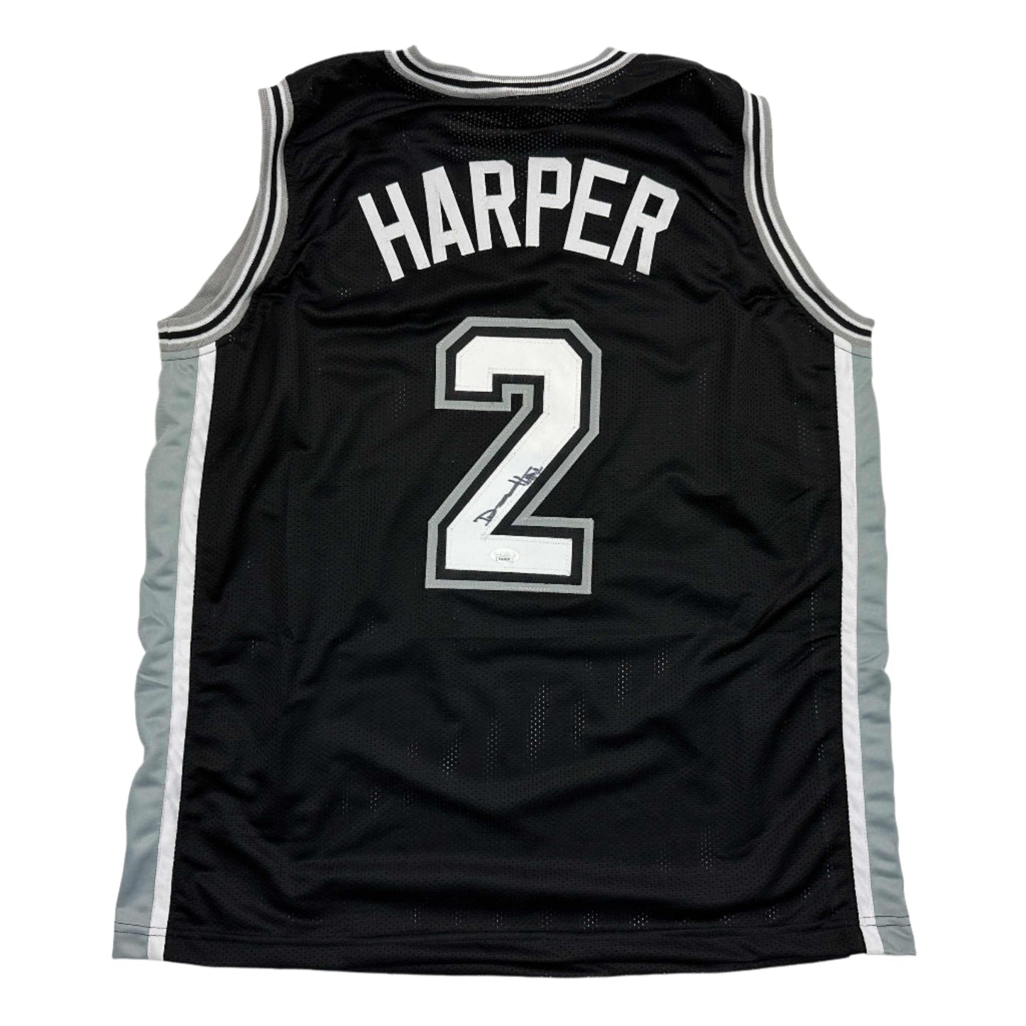 Autographed/Signed Dylan Harper San Antonio Black Basketball Jersey JSA COA - Sport Cards