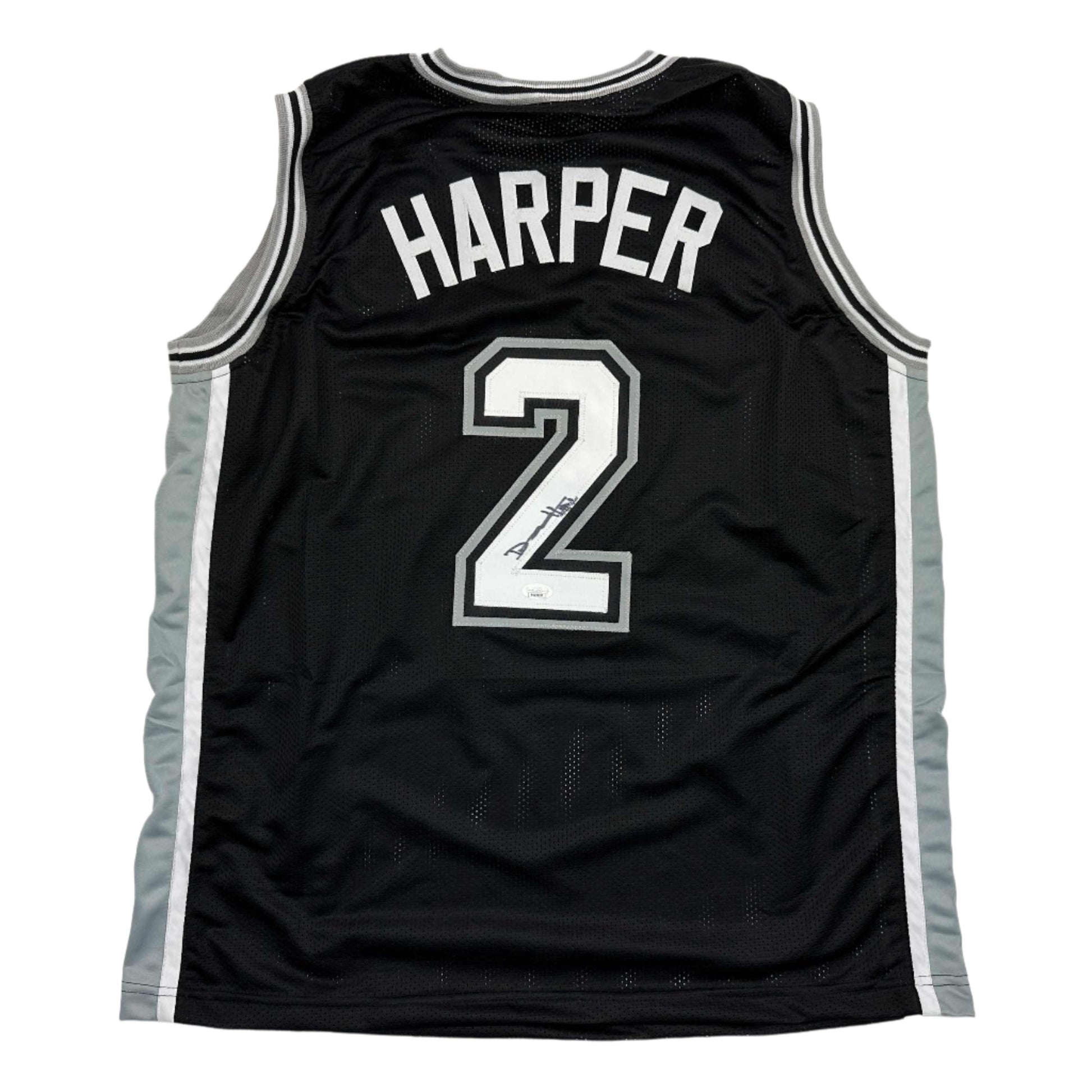 Autographed/Signed Dylan Harper San Antonio Black Basketball Jersey JSA COA - Sport Cards