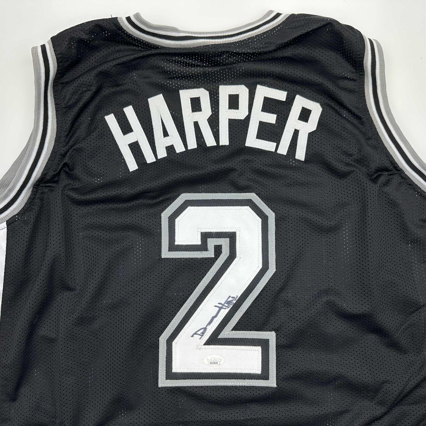 Autographed/Signed Dylan Harper San Antonio Black Basketball Jersey JSA COA - Sport Cards