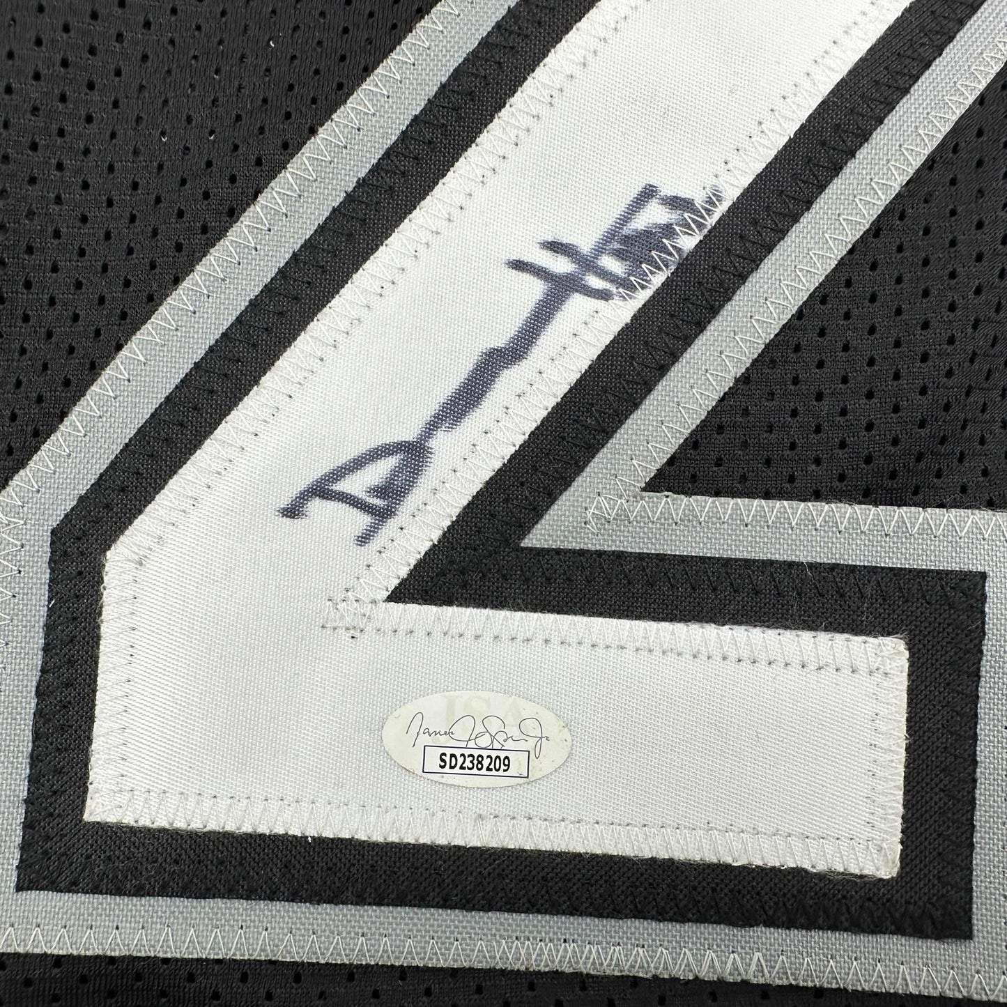 Autographed/Signed Dylan Harper San Antonio Black Basketball Jersey JSA COA - Sport Cards