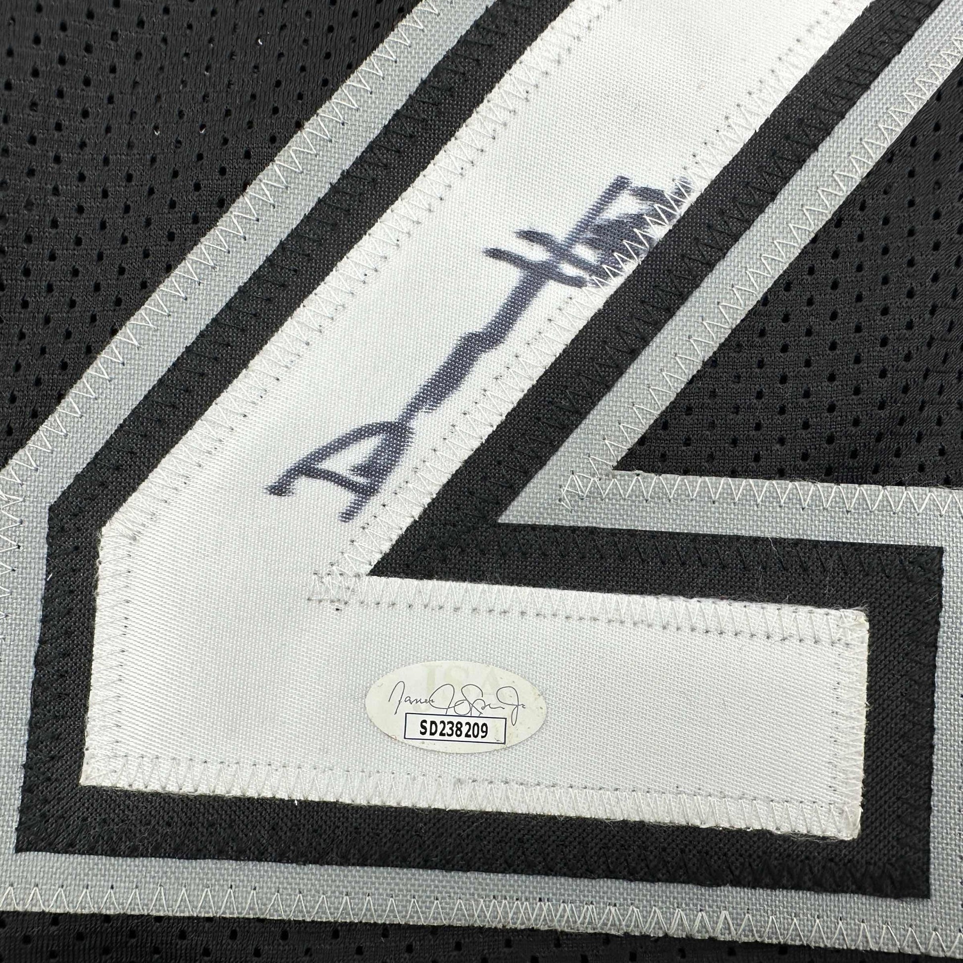 Autographed/Signed Dylan Harper San Antonio Black Basketball Jersey JSA COA - Sport Cards