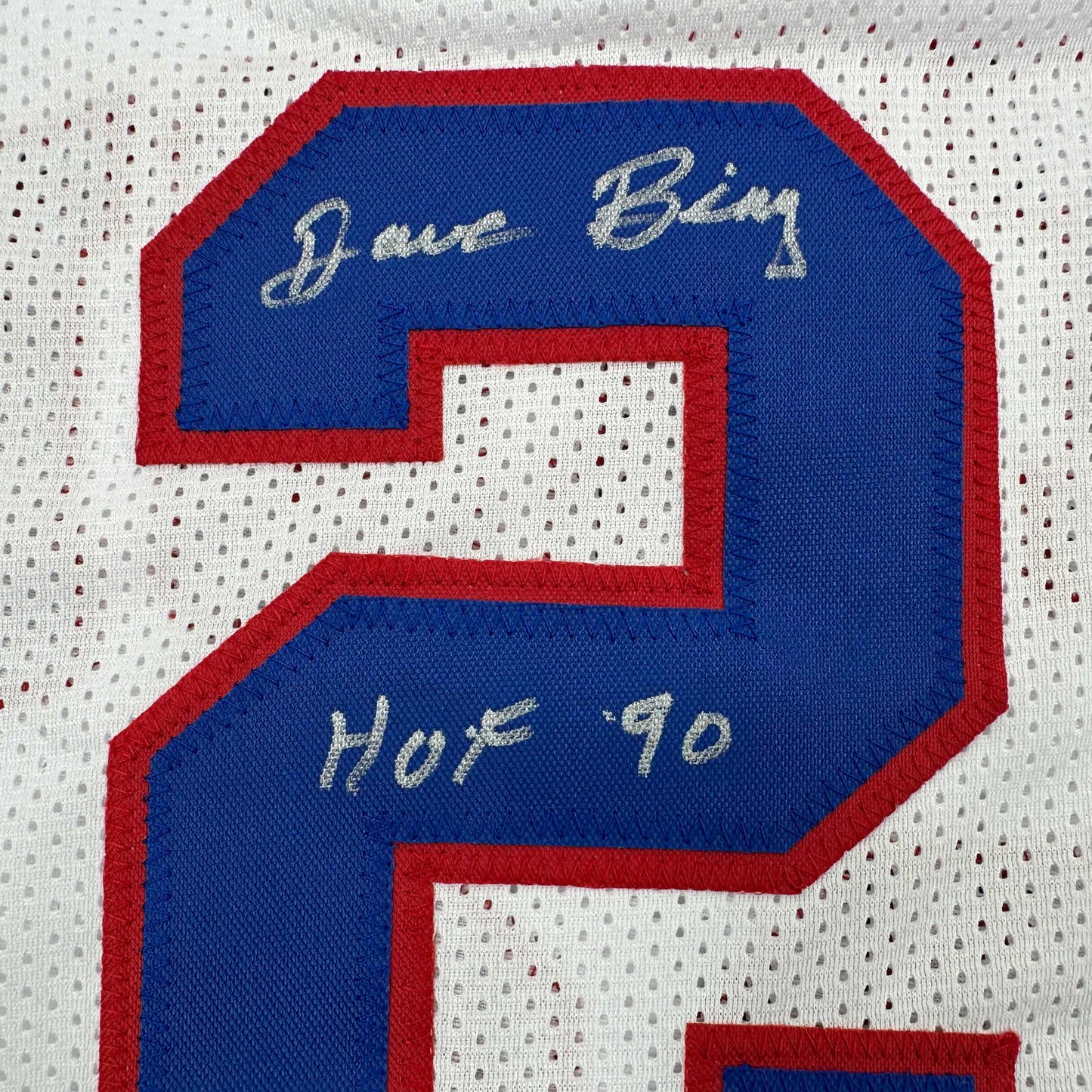 Autographed/Signed Dave Bing HOF 90 Detroit White Basketball Jersey Beckett BAS COA - Sport Cards