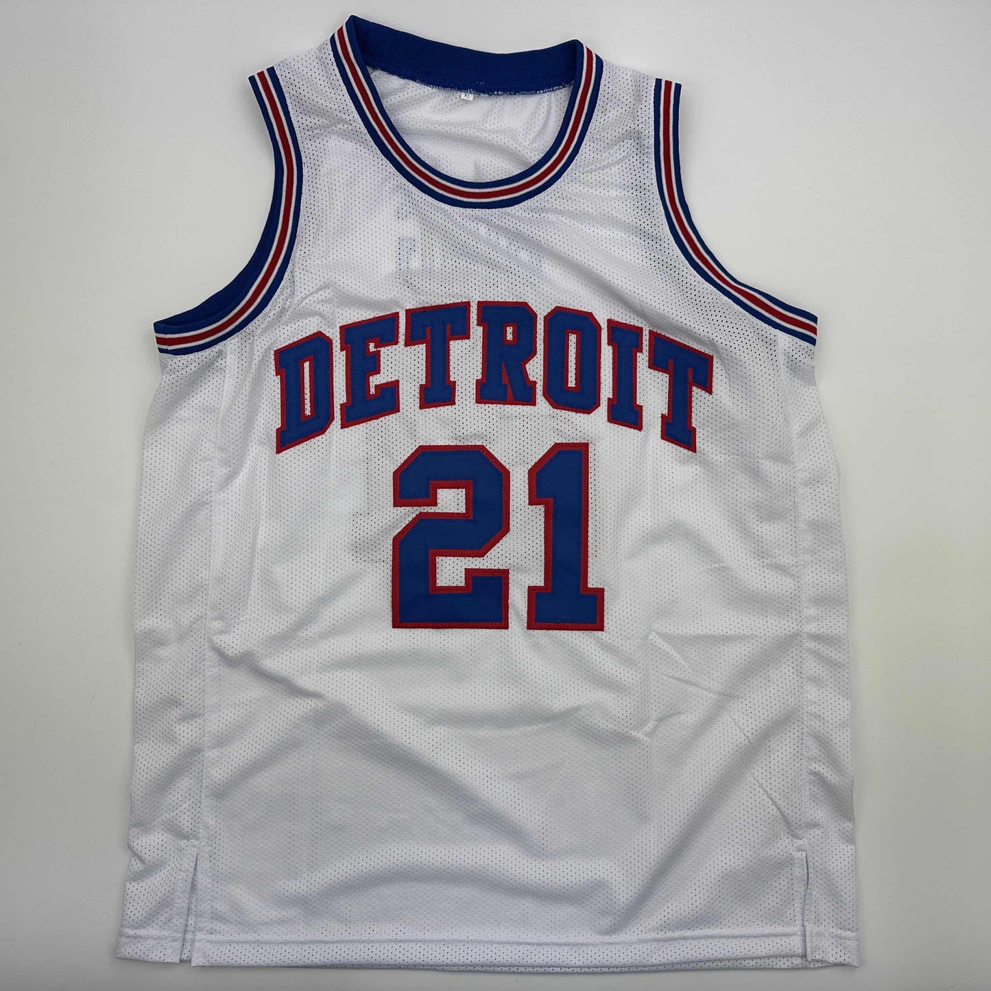 Autographed/Signed Dave Bing HOF 90 Detroit White Basketball Jersey Beckett BAS COA - Sport Cards