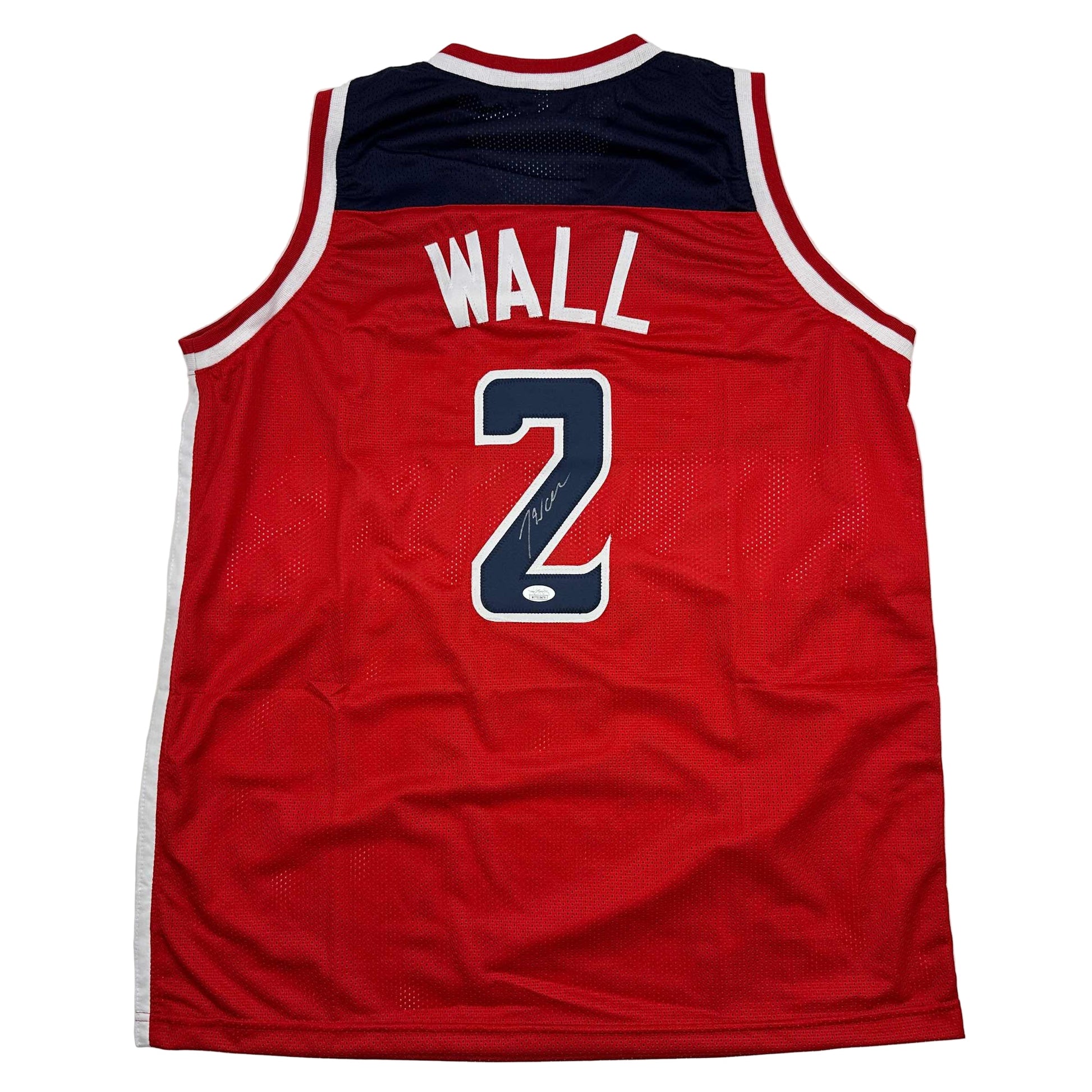 Autographed/Signed John Wall Washington Red Basketball Jersey JSA COA - Sport Cards