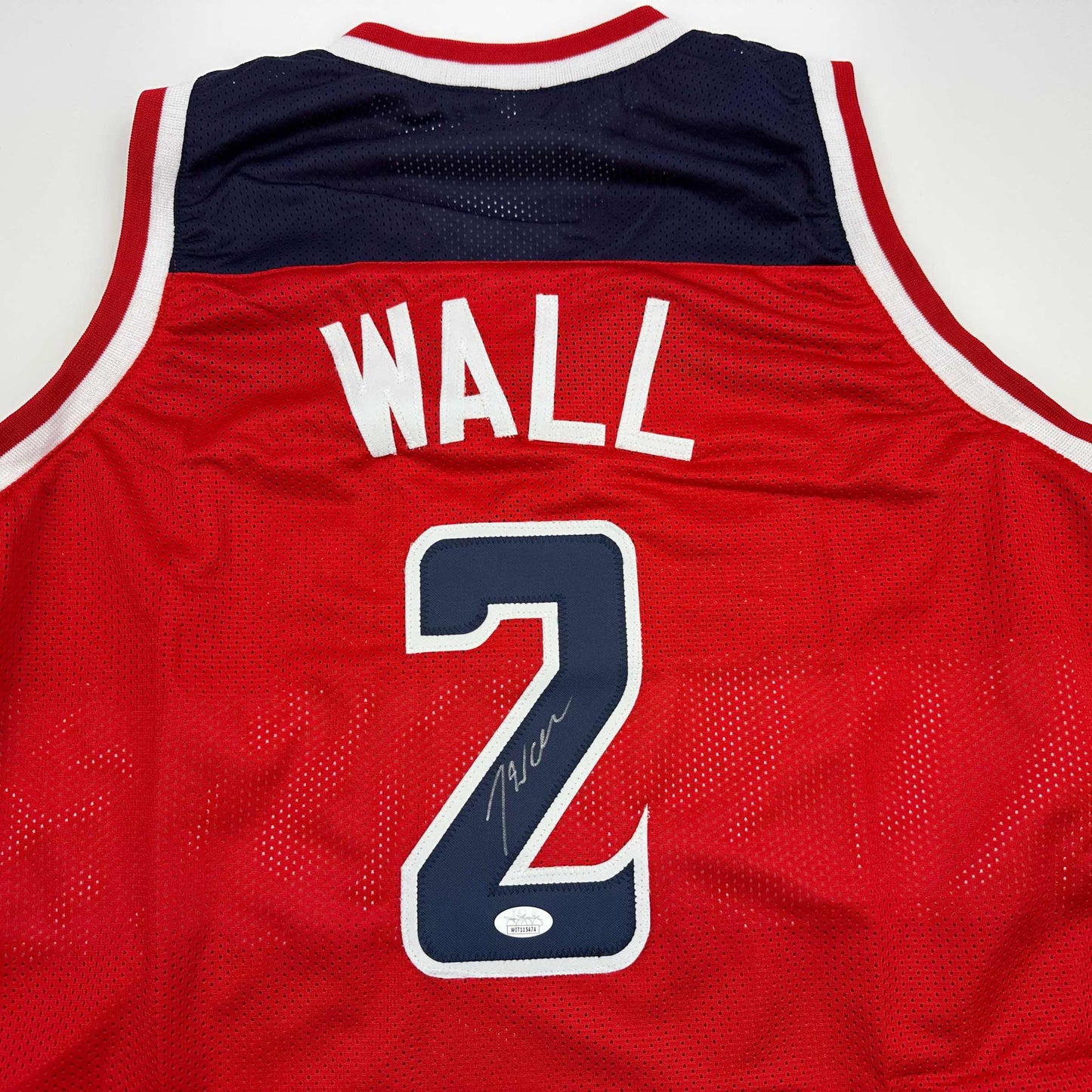 Autographed/Signed John Wall Washington Red Basketball Jersey JSA COA - Sport Cards