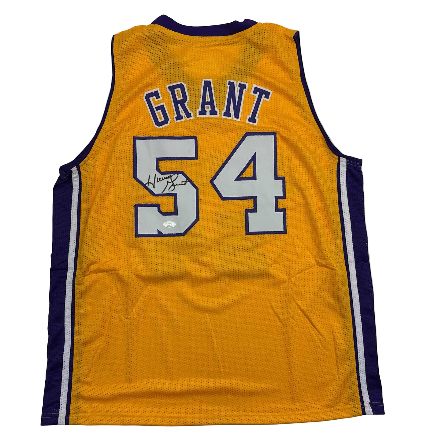 Autographed/Signed Horace Grant Los Angeles Yellow Basketball Jersey JSA COA - Sport Cards