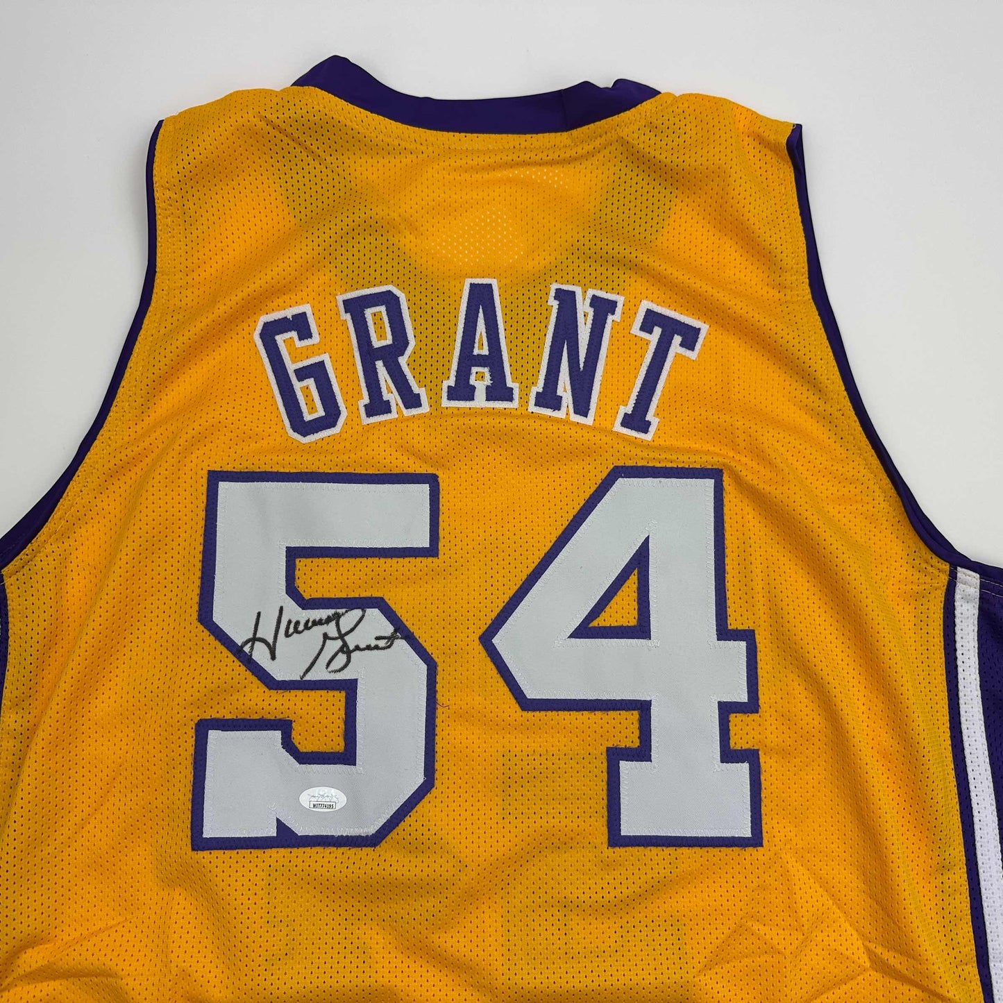 Autographed/Signed Horace Grant Los Angeles Yellow Basketball Jersey JSA COA - Sport Cards