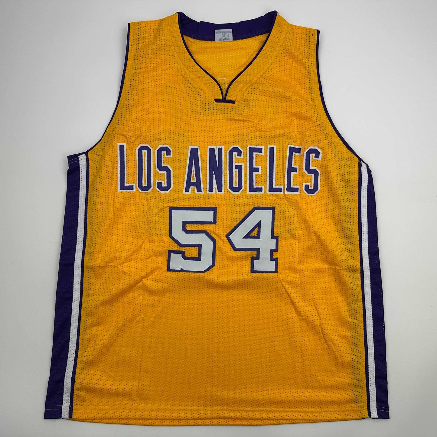 Autographed/Signed Horace Grant Los Angeles Yellow Basketball Jersey JSA COA - Sport Cards