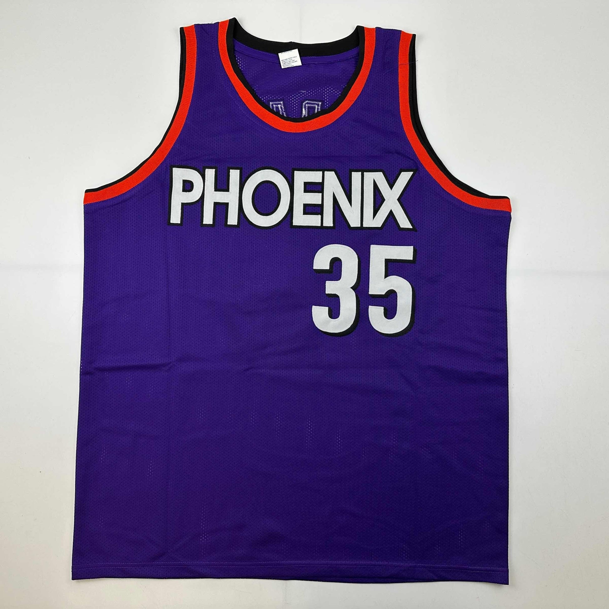 Autographed/Signed Kevin Durant Phoenix Purple Basketball Jersey Beckett BAS COA - Sport Cards