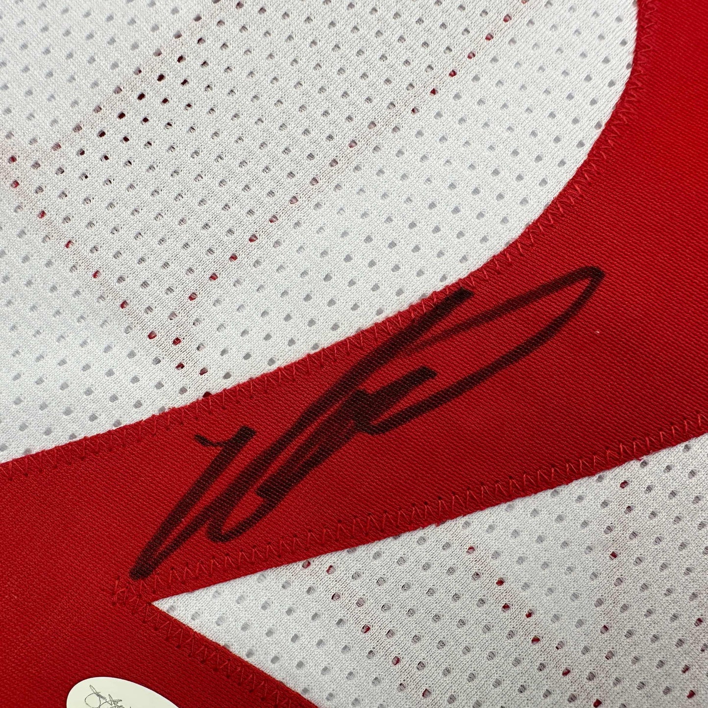 Autographed/Signed Dominique Wilkins Atlanta White Basketball Jersey JSA COA - Sport Cards
