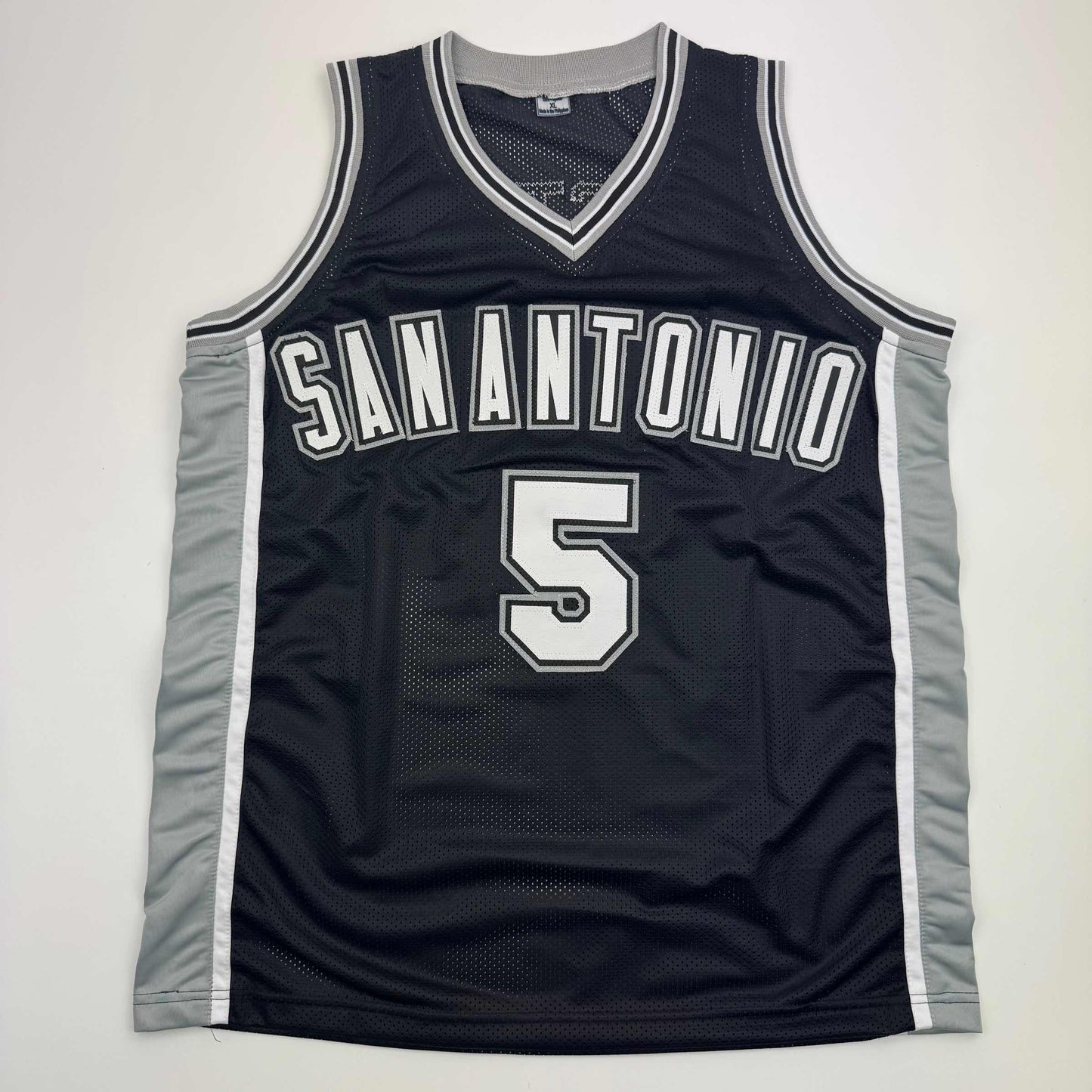 Autographed/Signed Stephon Castle San Antonio Black Basketball Jersey JSA COA - Sport Cards