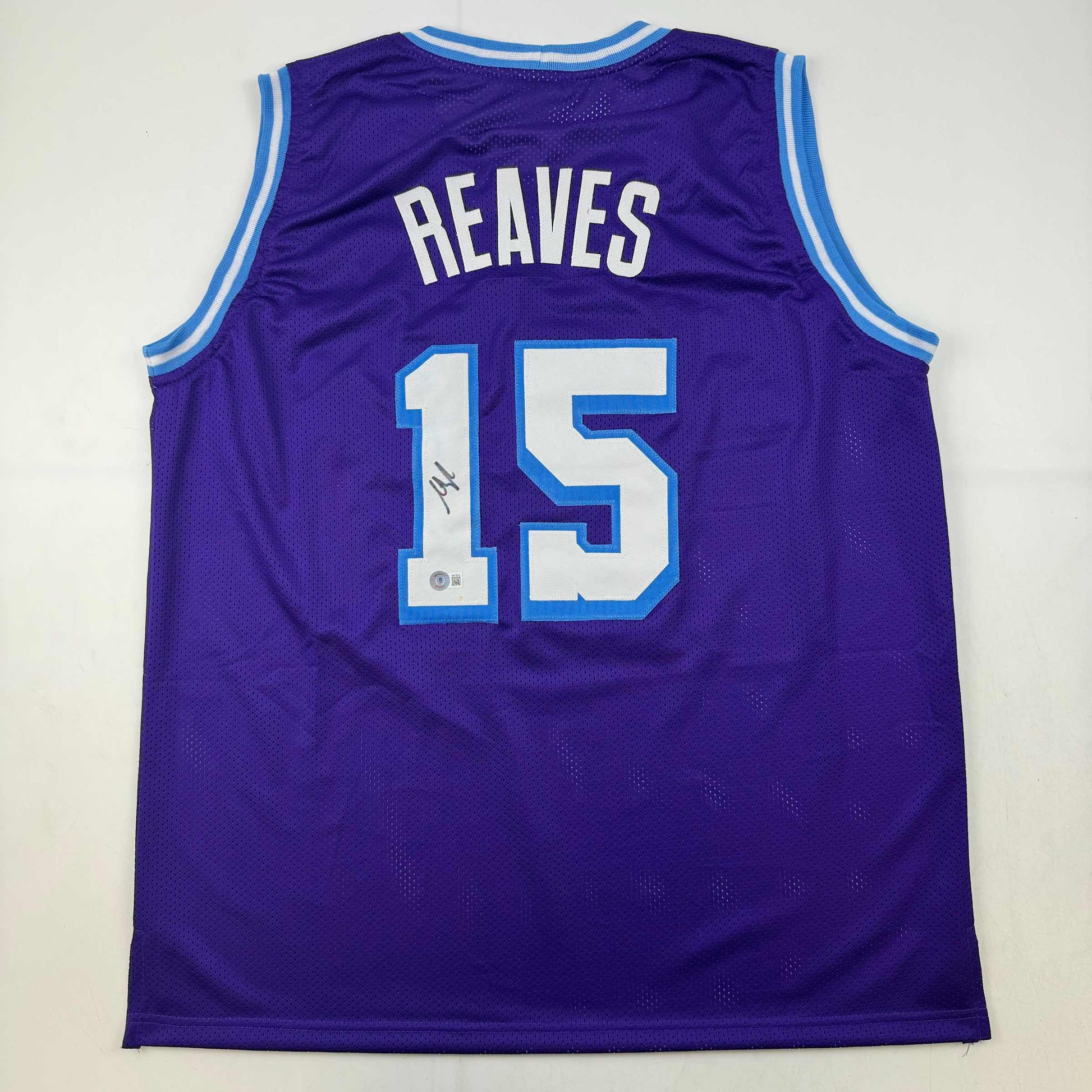Autographed/Signed Austin Reaves Los Angeles LA Purple City Edition Basketball Jersey Beckett BAS COA - Sport Cards