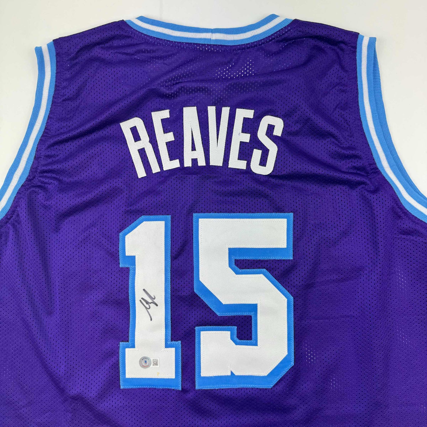 Autographed/Signed Austin Reaves Los Angeles LA Purple City Edition Basketball Jersey Beckett BAS COA - Sport Cards
