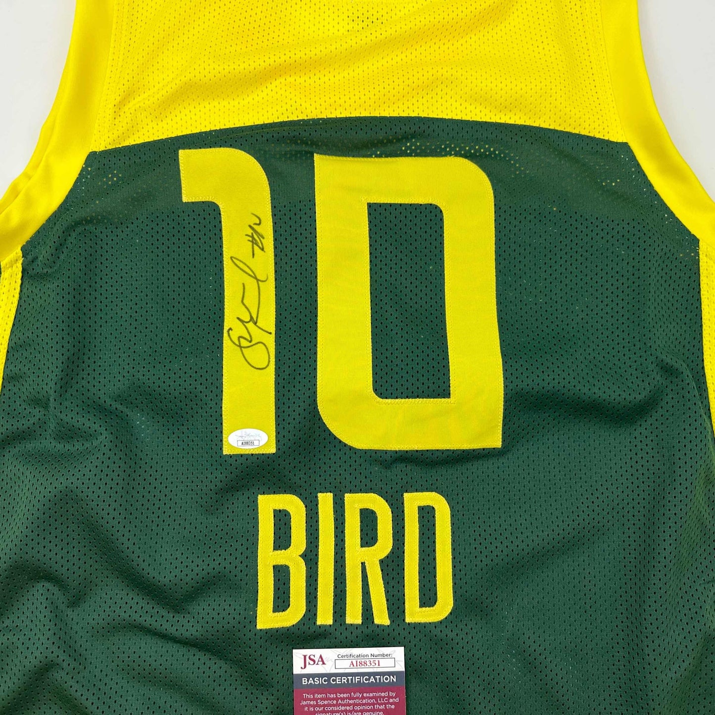 Autographed/Signed Sue Bird Seattle Green Basketball Jersey JSA COA - Sport Cards
