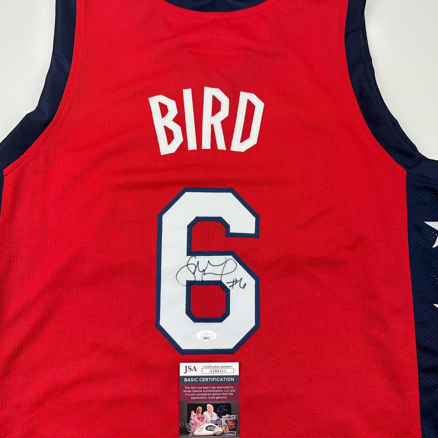 Autographed/Signed Sue Bird USA Olympics Red Basketball Jersey JSA COA - Sport Cards