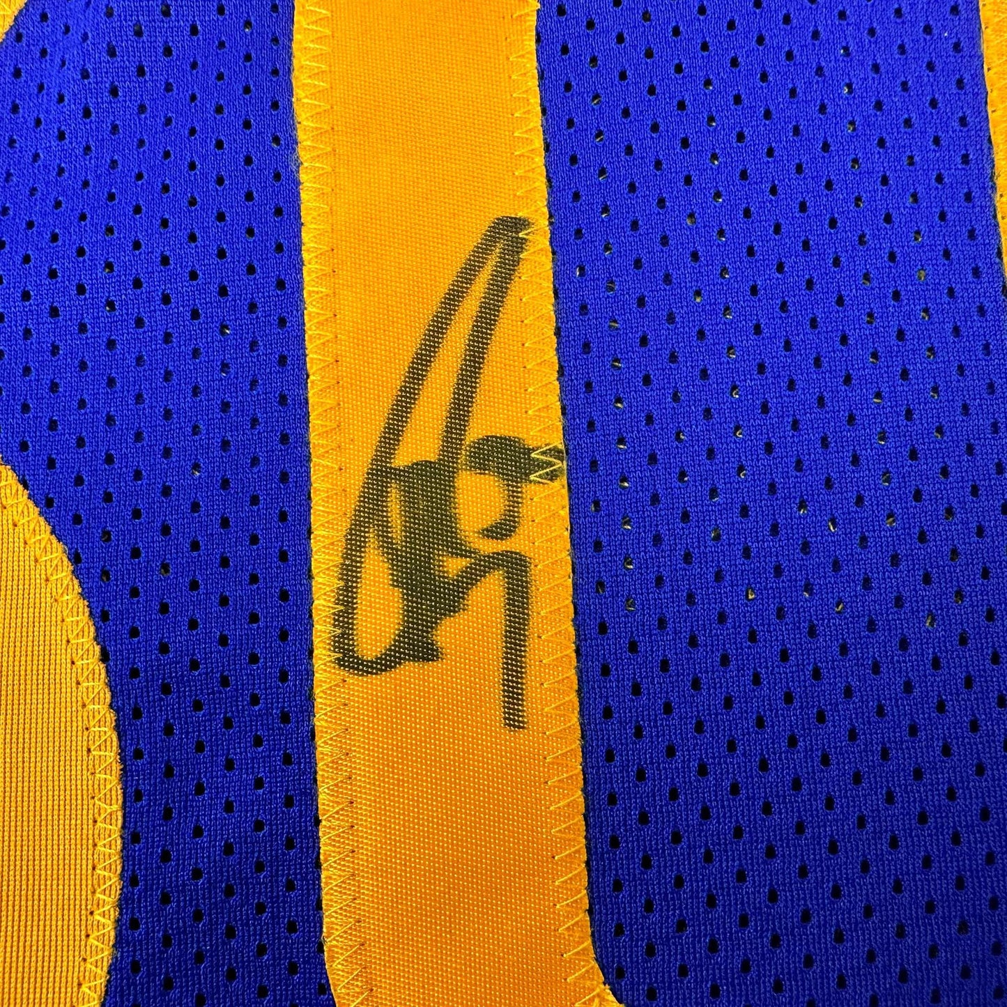 Autographed/Signed Stephen Steph Curry Golden State Blue Basketball Jersey JSA COA - Sport Cards