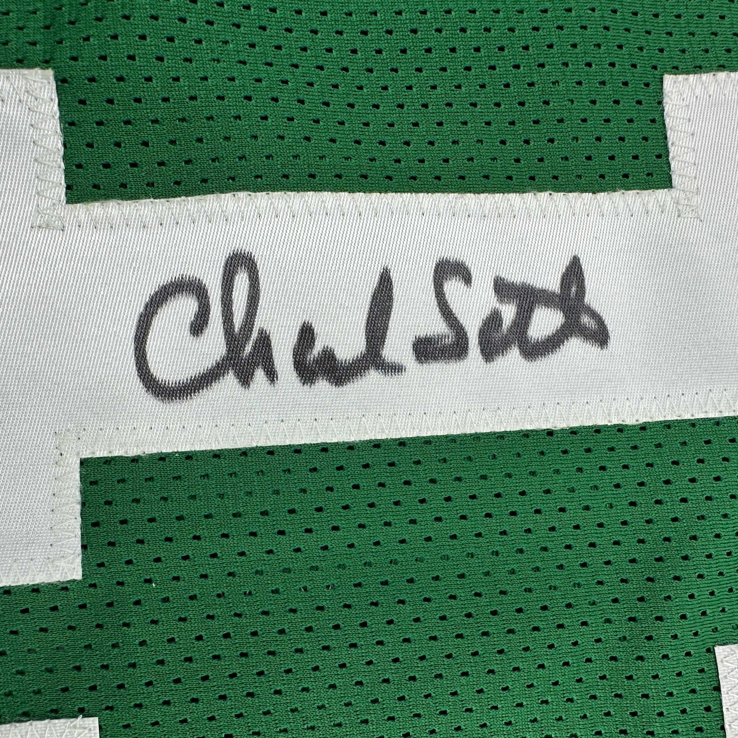 Autographed/Signed Charlie Scott Boston Green Basketball Jersey JSA COA - Sport Cards