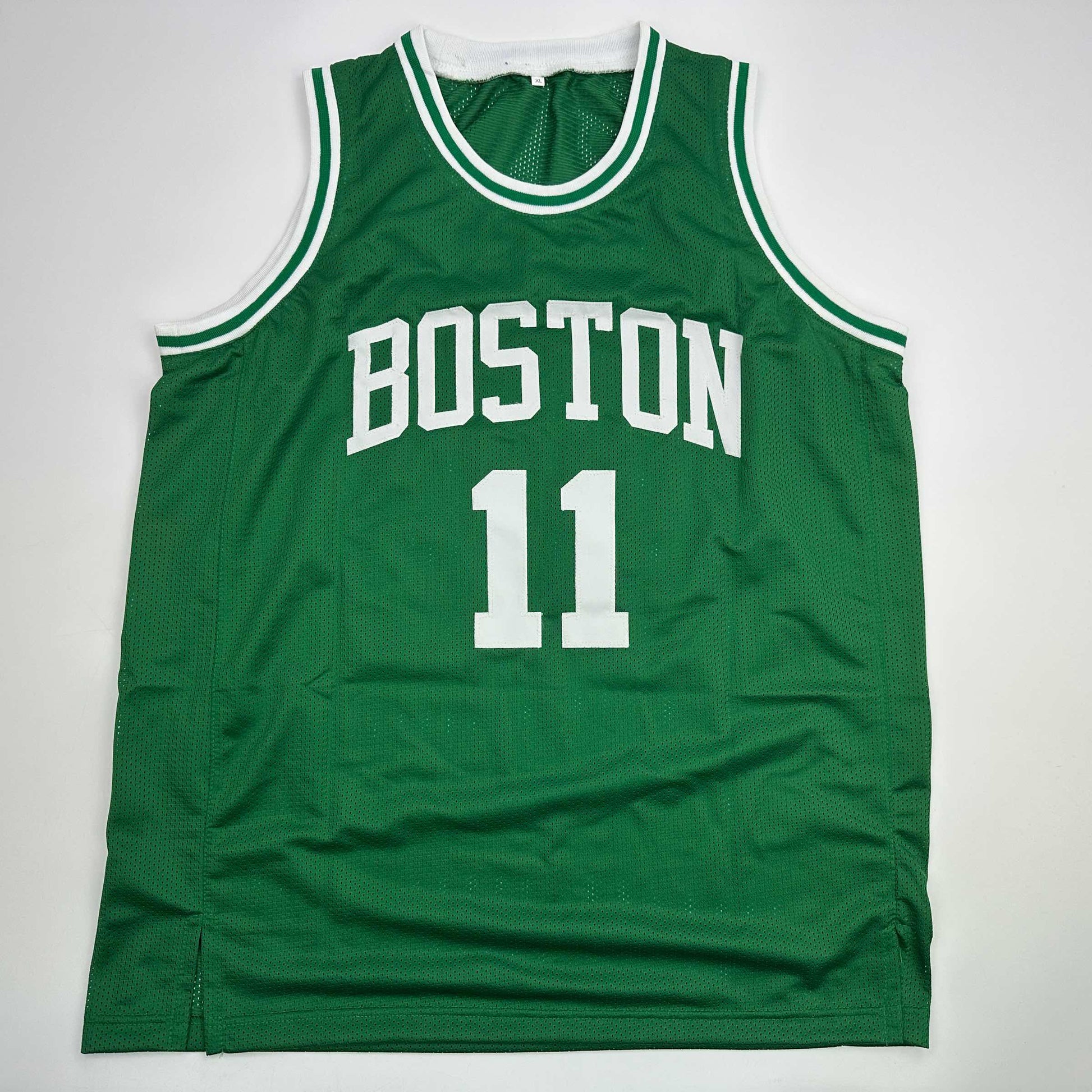 Autographed/Signed Charlie Scott Boston Green Basketball Jersey JSA COA - Sport Cards