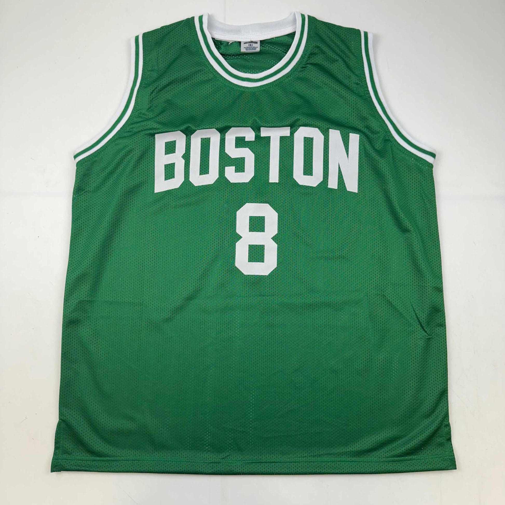 Autographed/Signed Kristaps Porzingis Boston Green Basketball Jersey JSA COA - Sport Cards